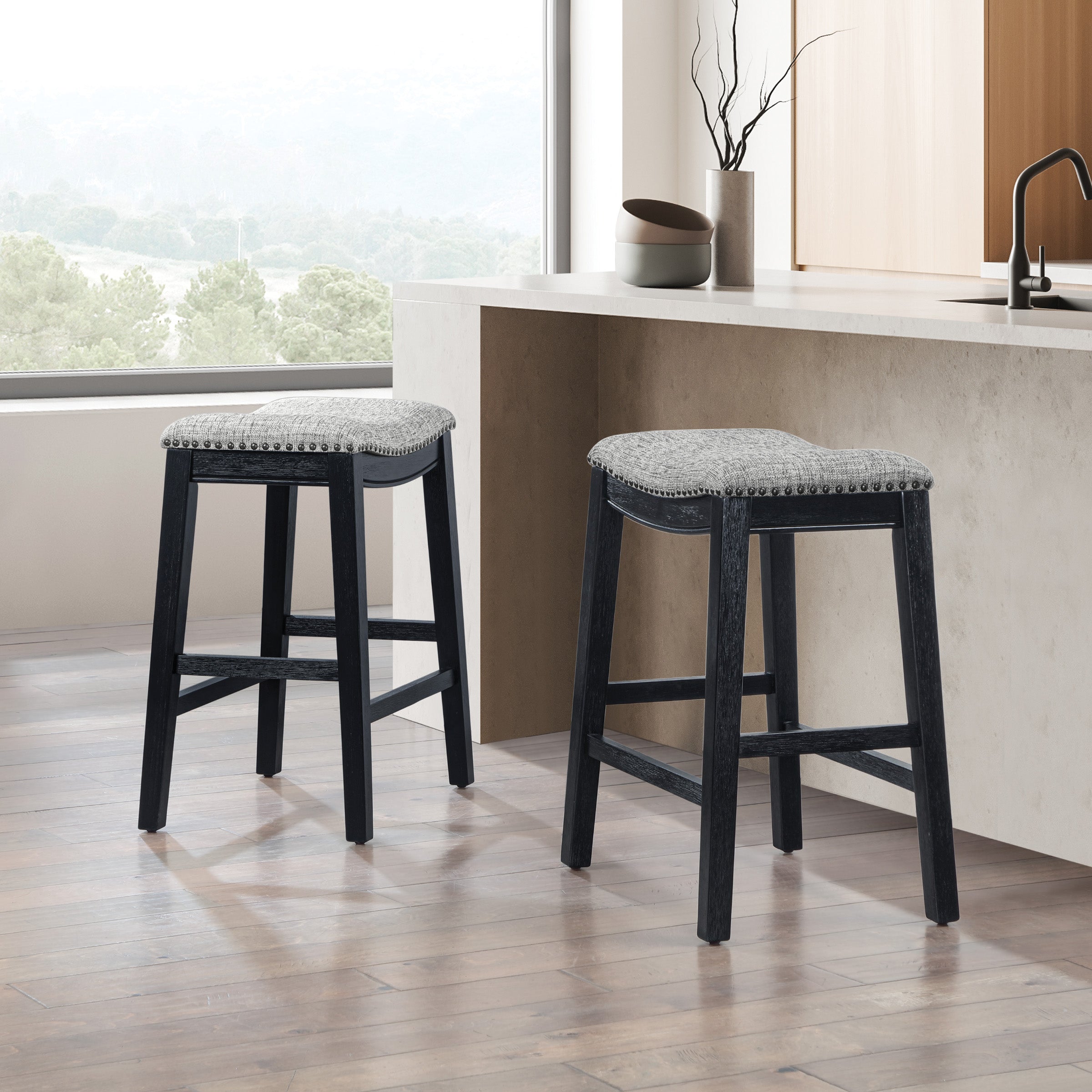 24" Saddle Stool 2-pack - Graphite