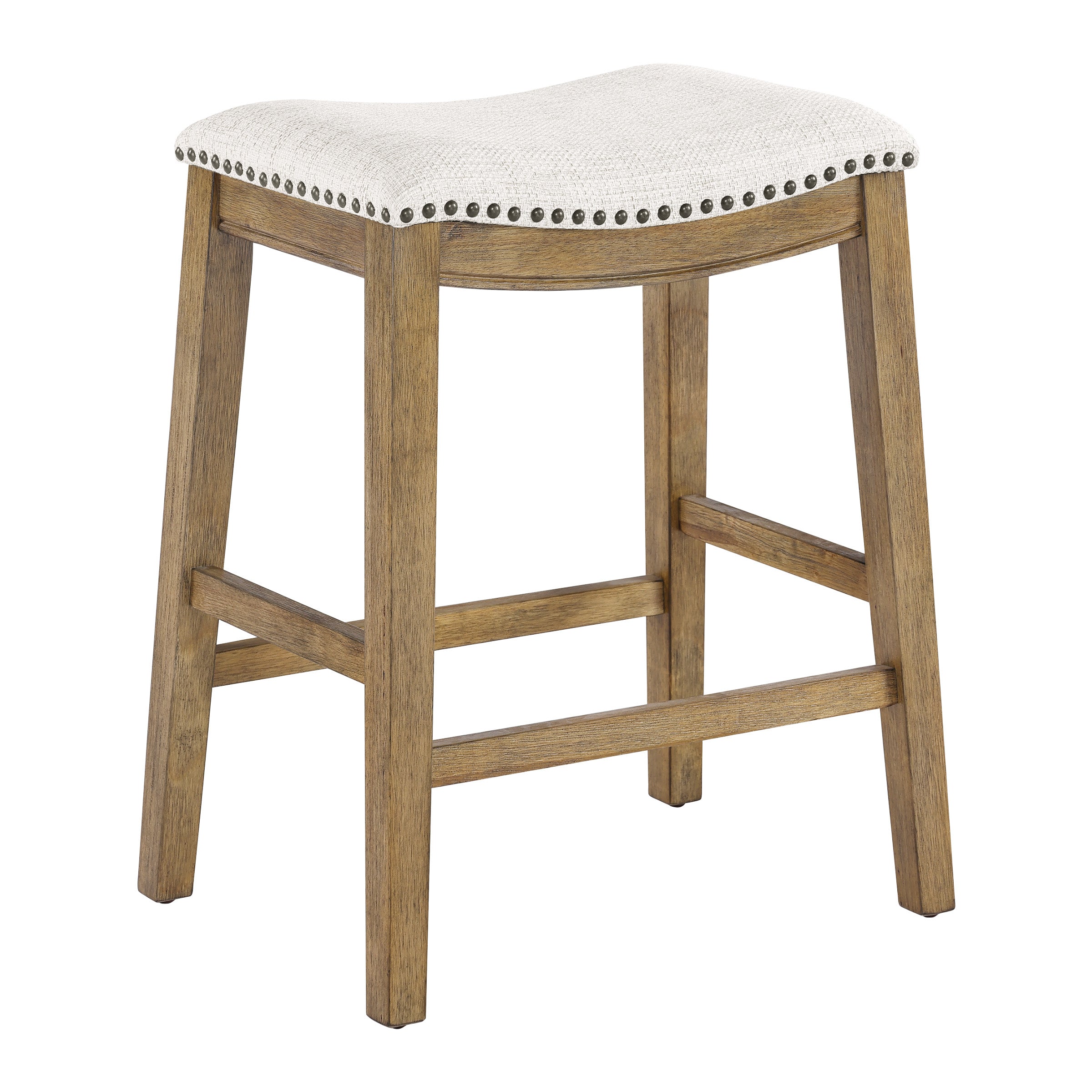 24" Saddle Stool 2-pack - Linen