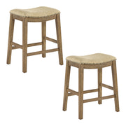 24" Saddle Stool 2-pack - Camel