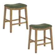 24" Saddle Stool 2-pack - Pine