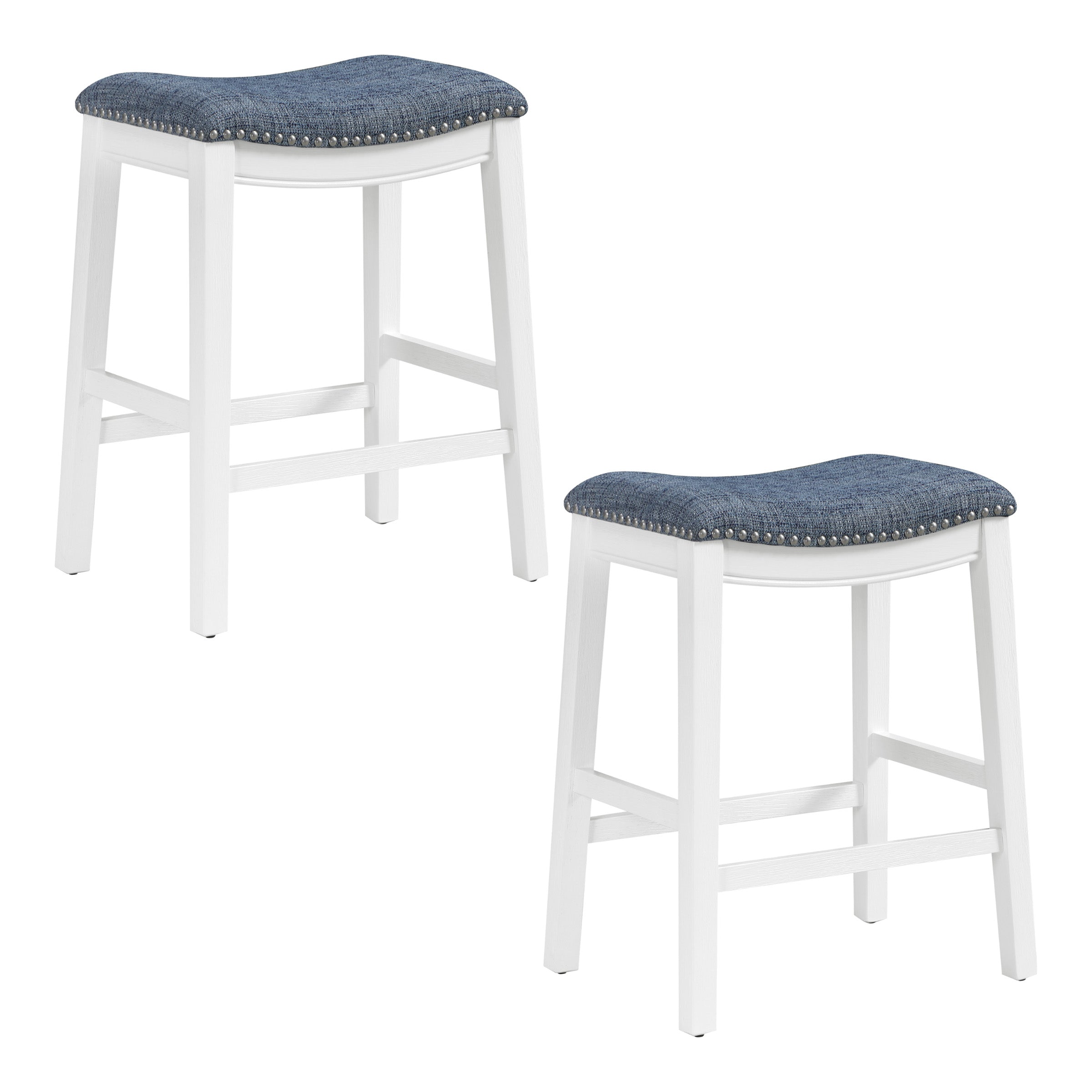 24" Saddle Stool 2-pack - Indigo
