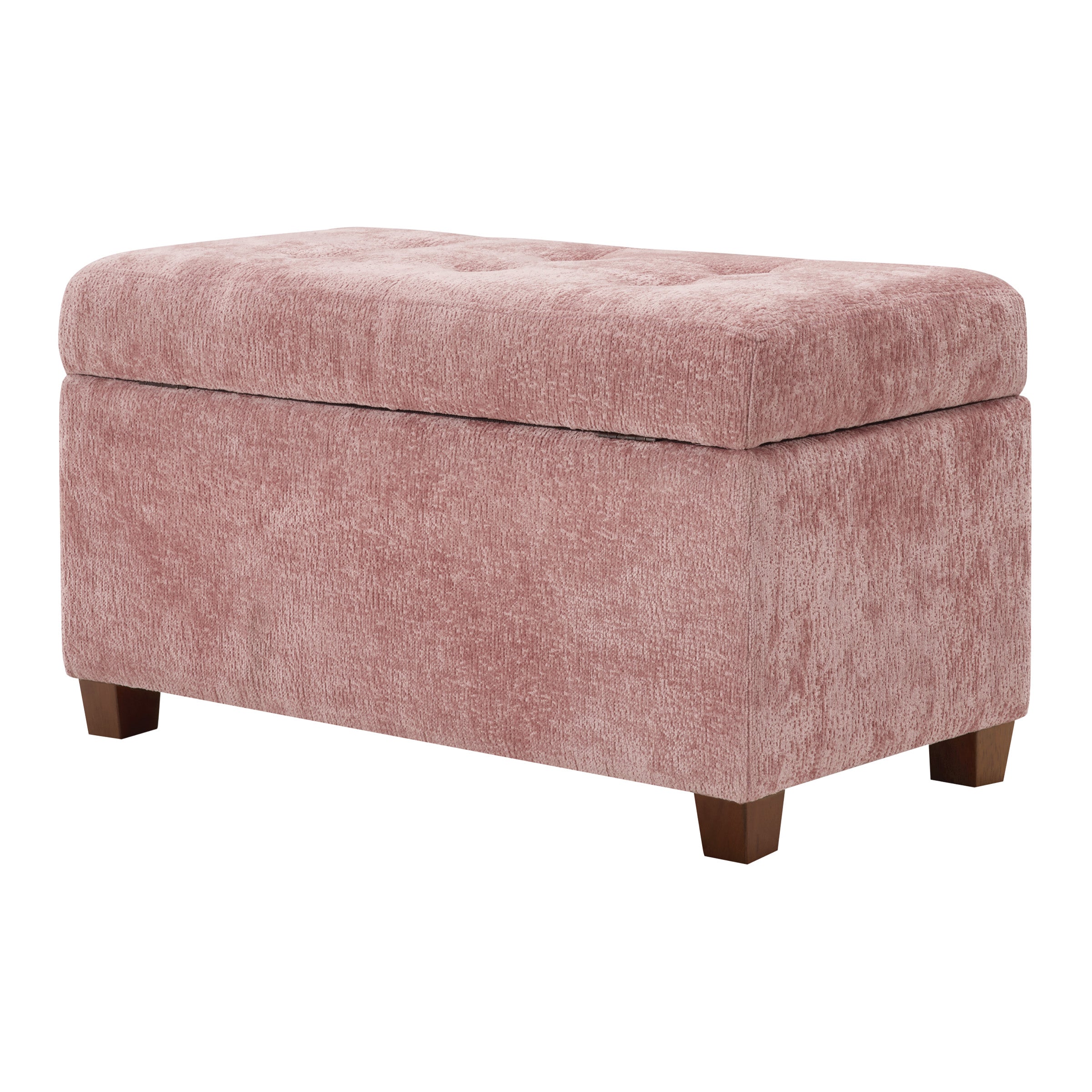 Storage Ottoman - Dusty Rose