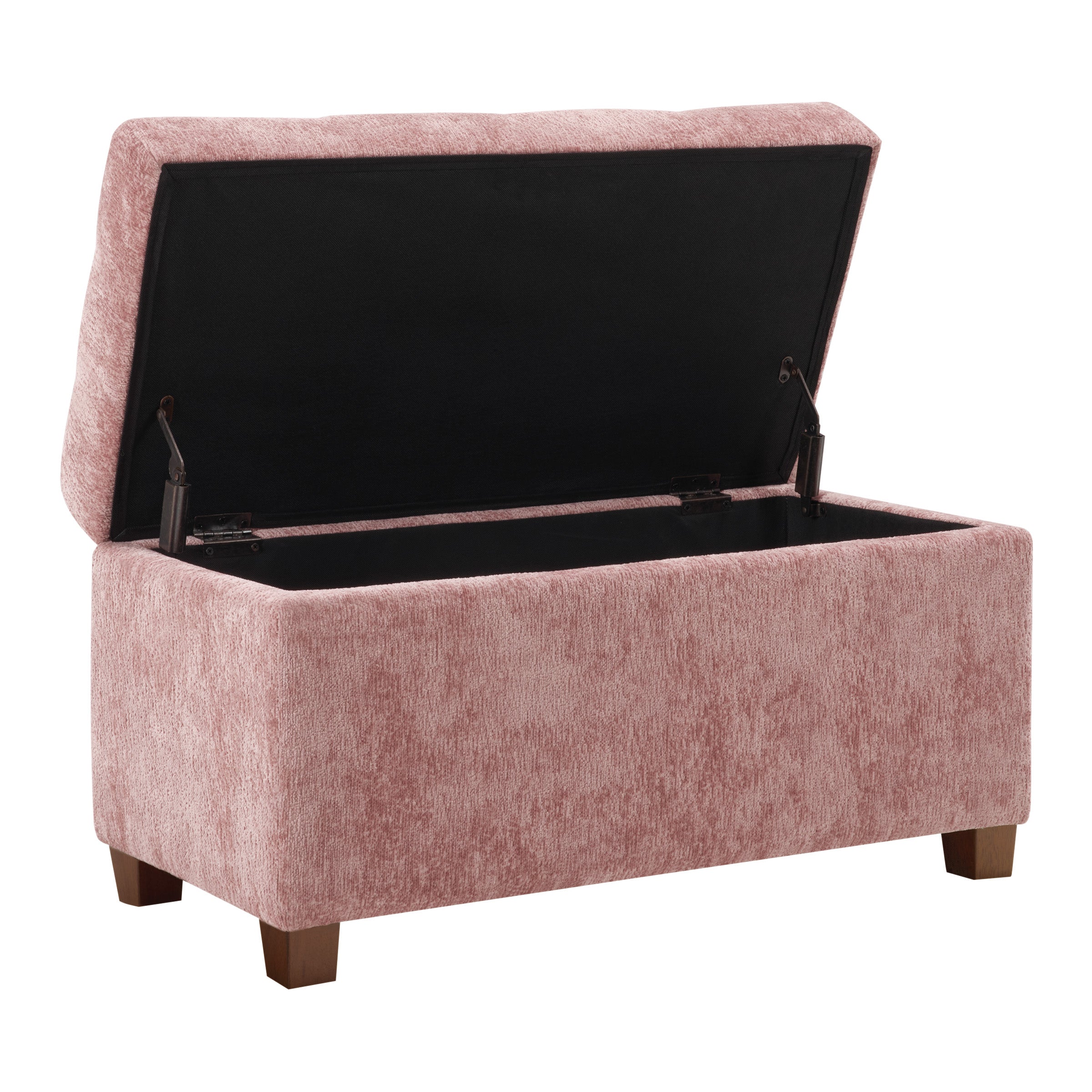 Storage Ottoman - Dusty Rose