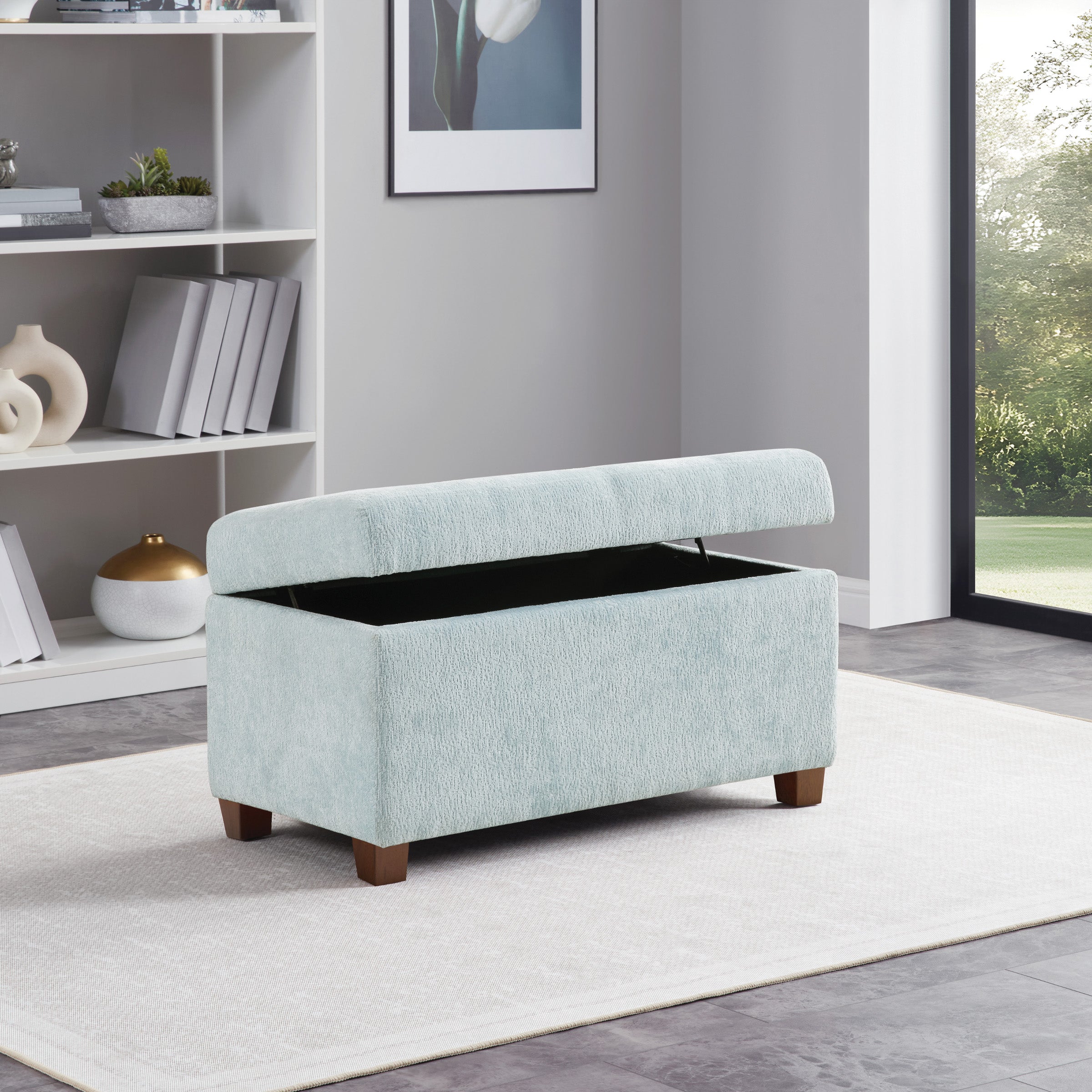 Storage Ottoman - Sky