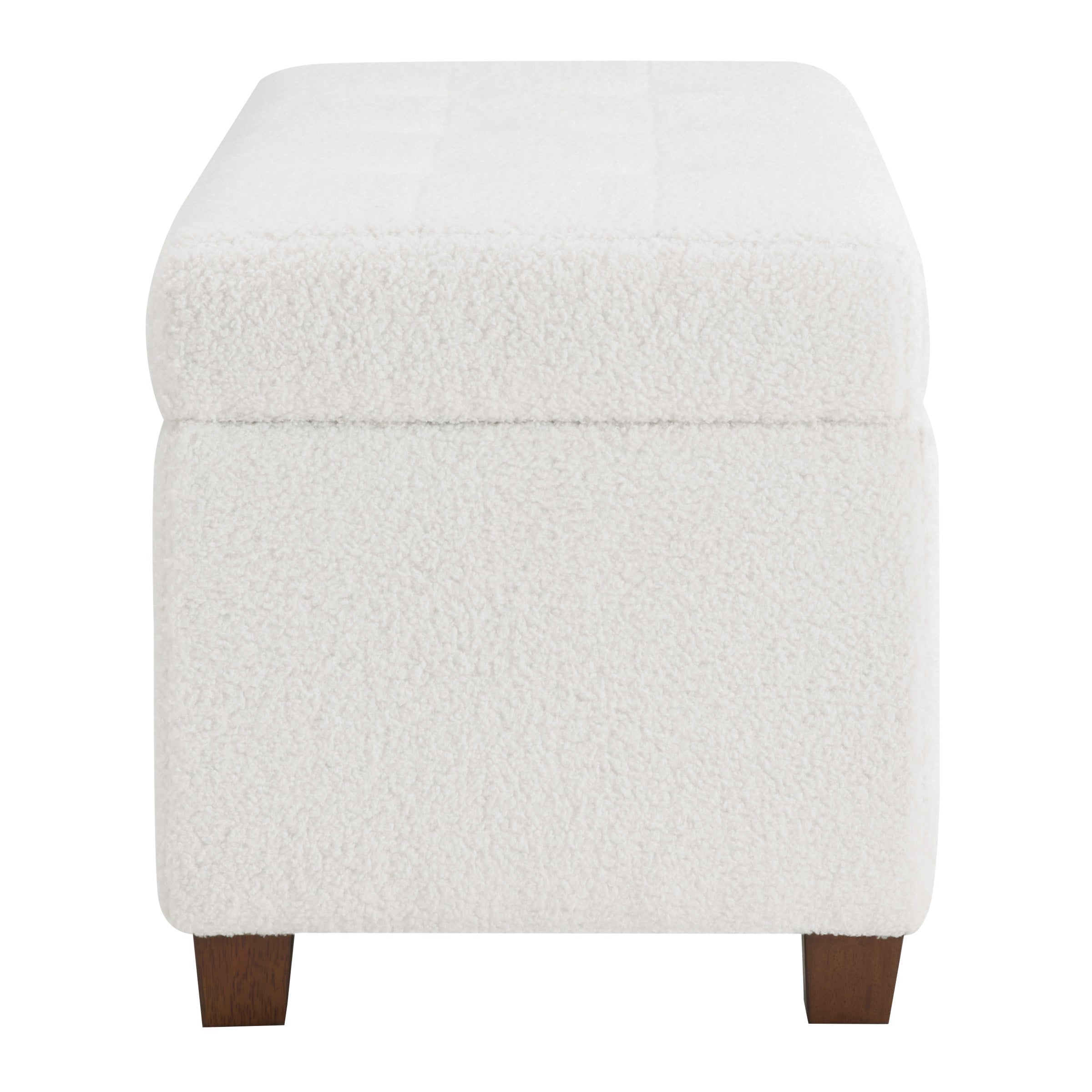 Storage Ottoman - Ivory Sherpa