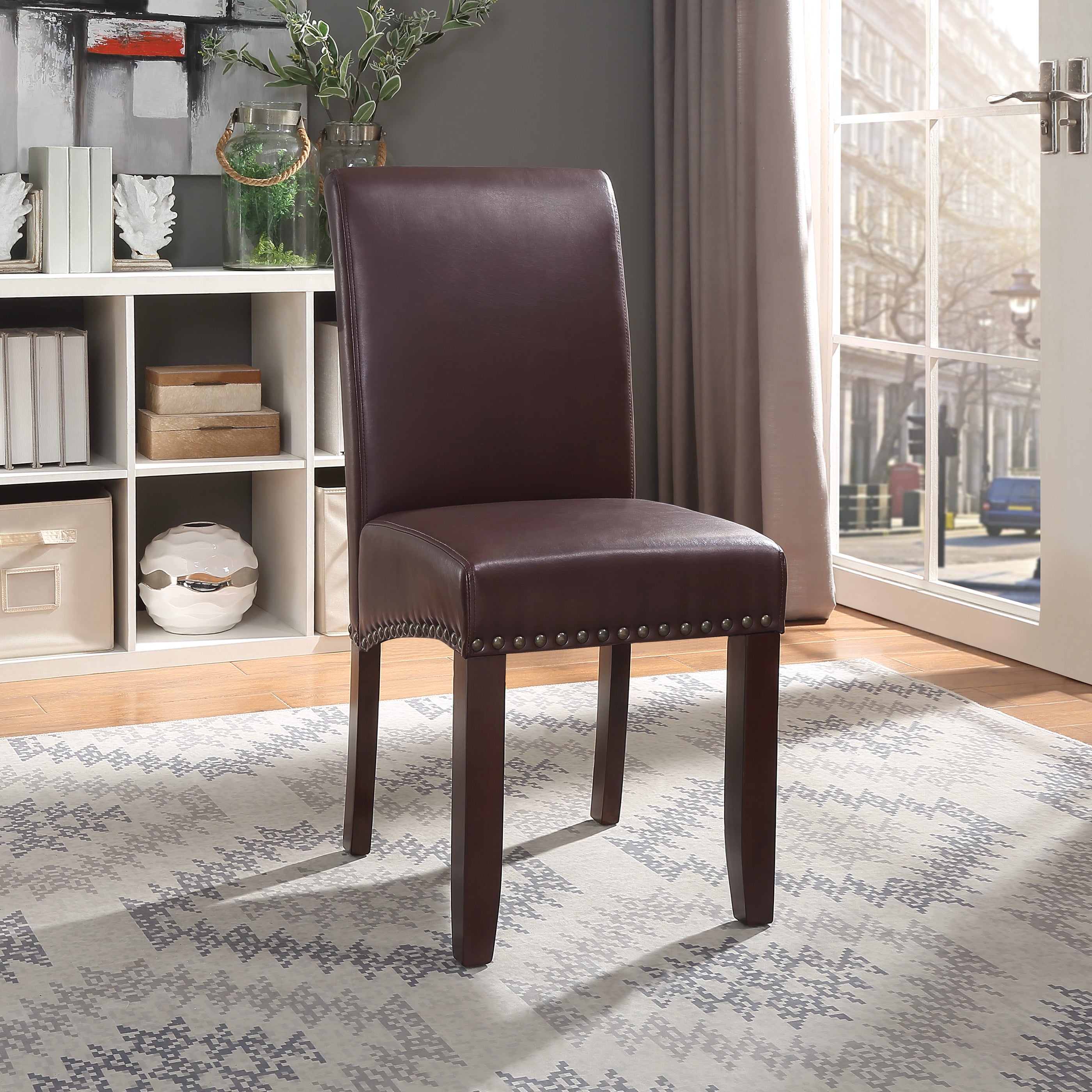 Parsons Dining Chair - Cocoa Faux Leather