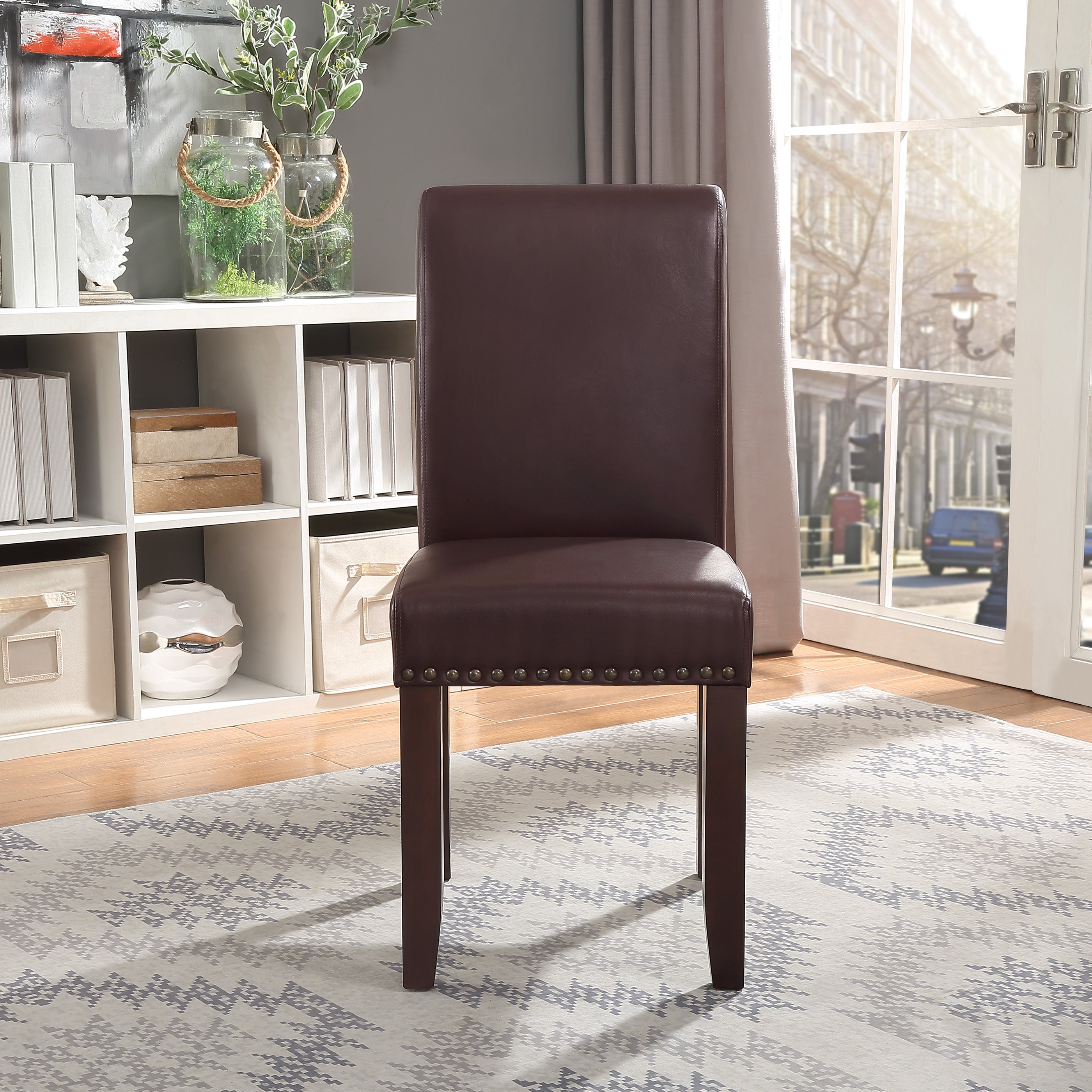 Parsons Dining Chair - Cocoa Faux Leather