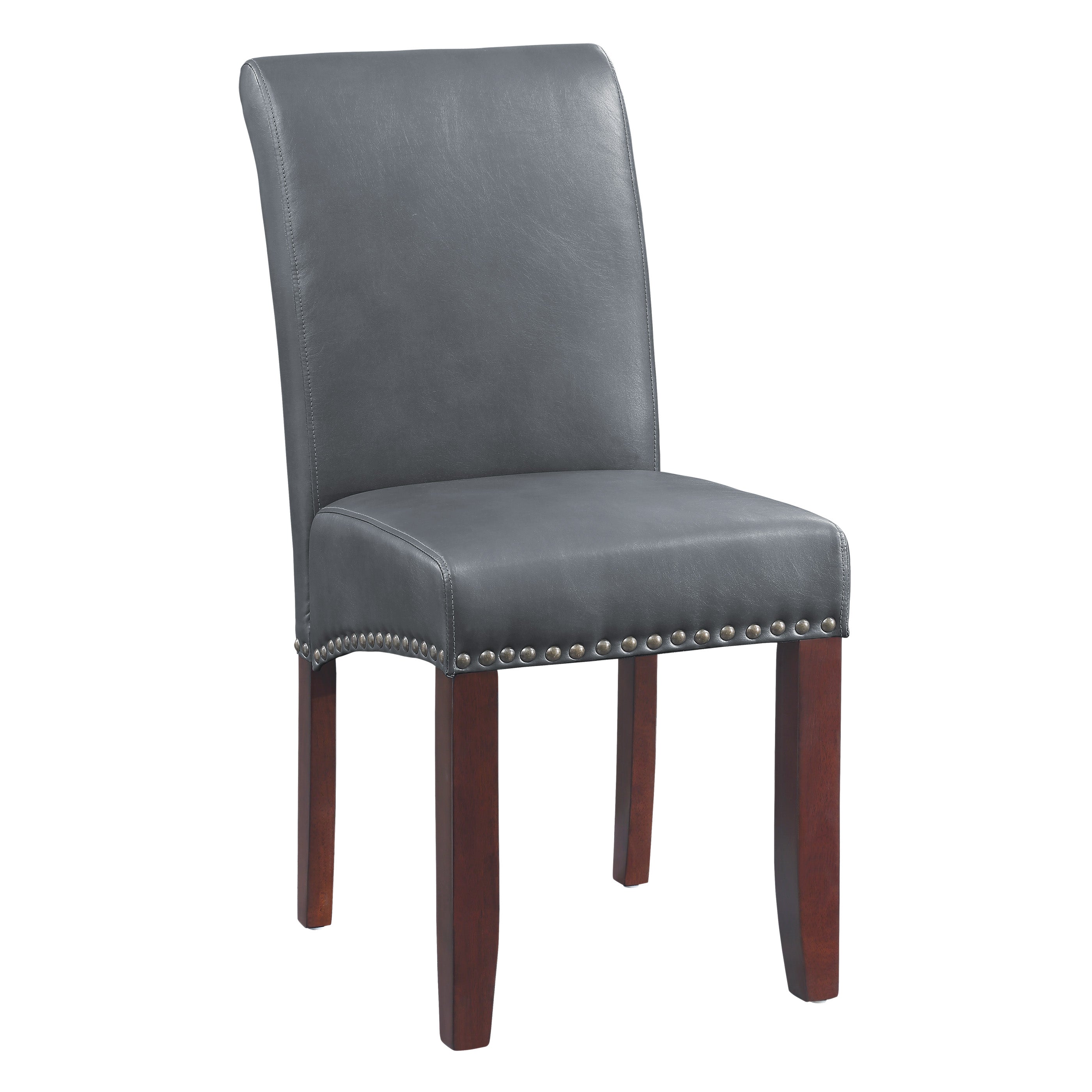 Parsons Dining Chair - Pewter Faux Leather