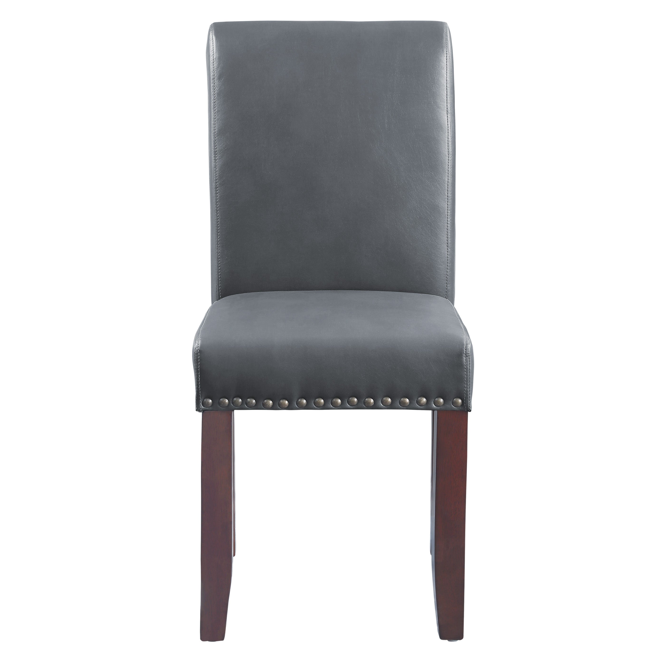 Parsons Dining Chair - Pewter Faux Leather