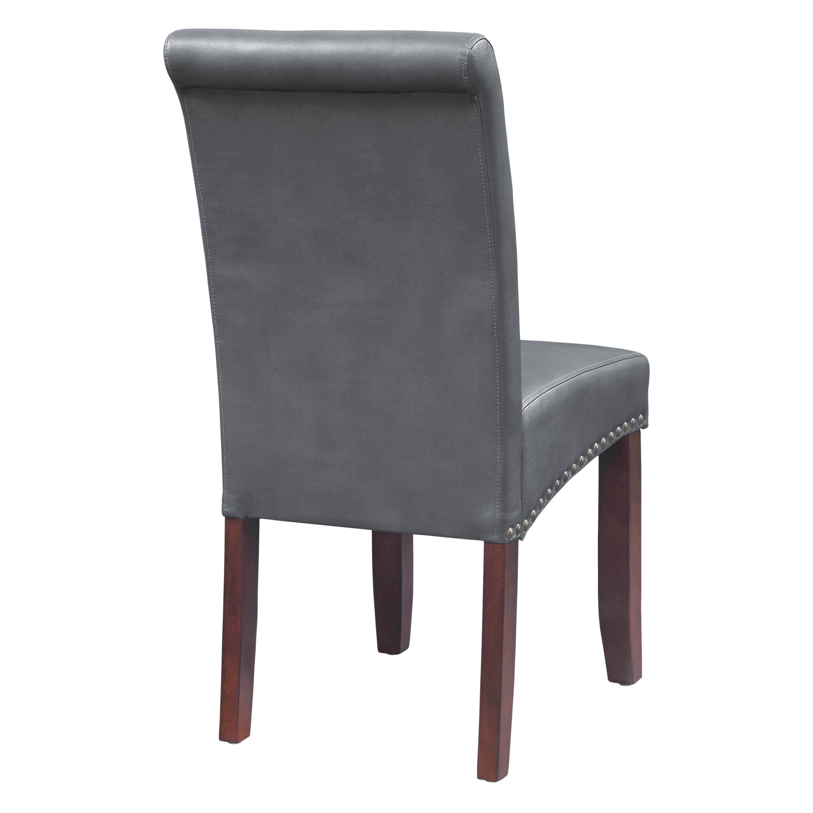 Parsons Dining Chair - Pewter Faux Leather