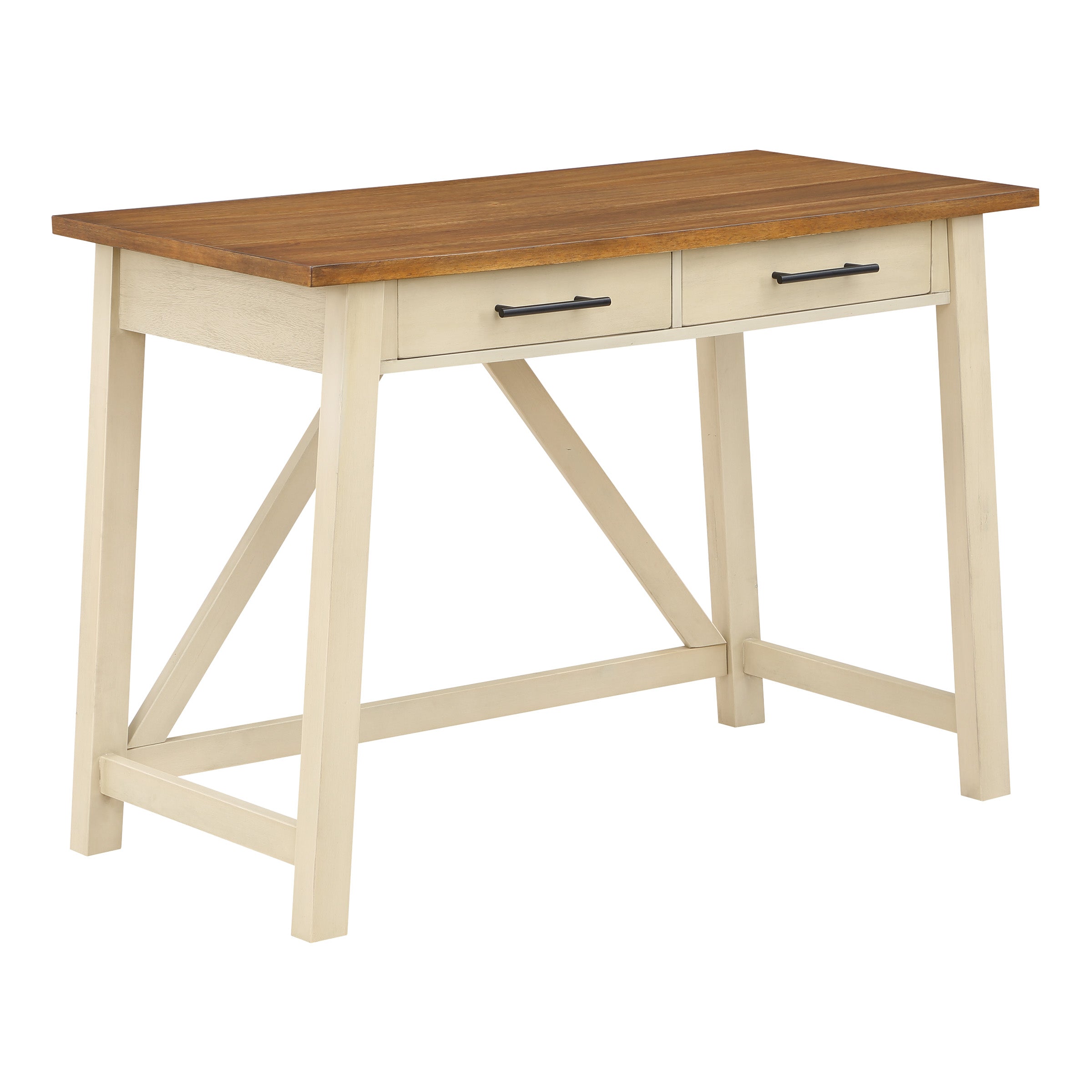 Milford Rustic Writing Desk - Antique White