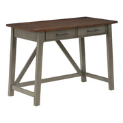 Milford Rustic Writing Desk - Slate Grey