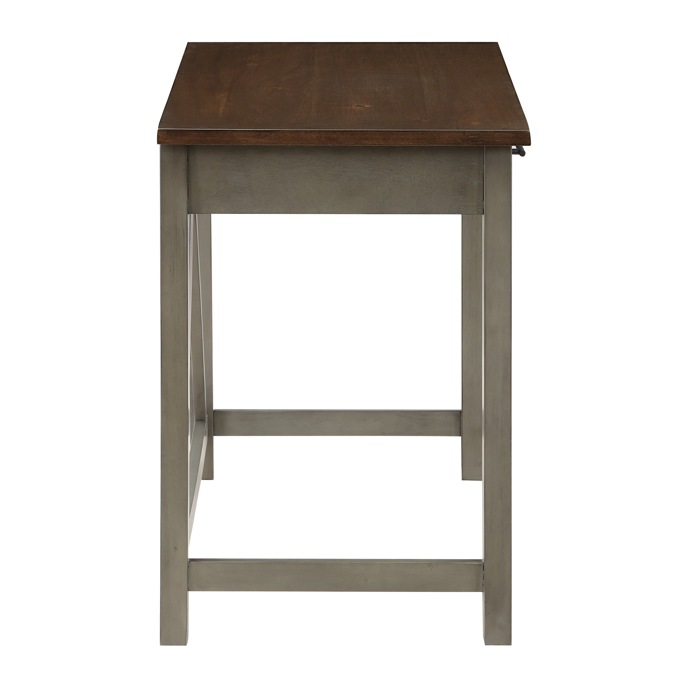 Milford Rustic Writing Desk - Slate Grey