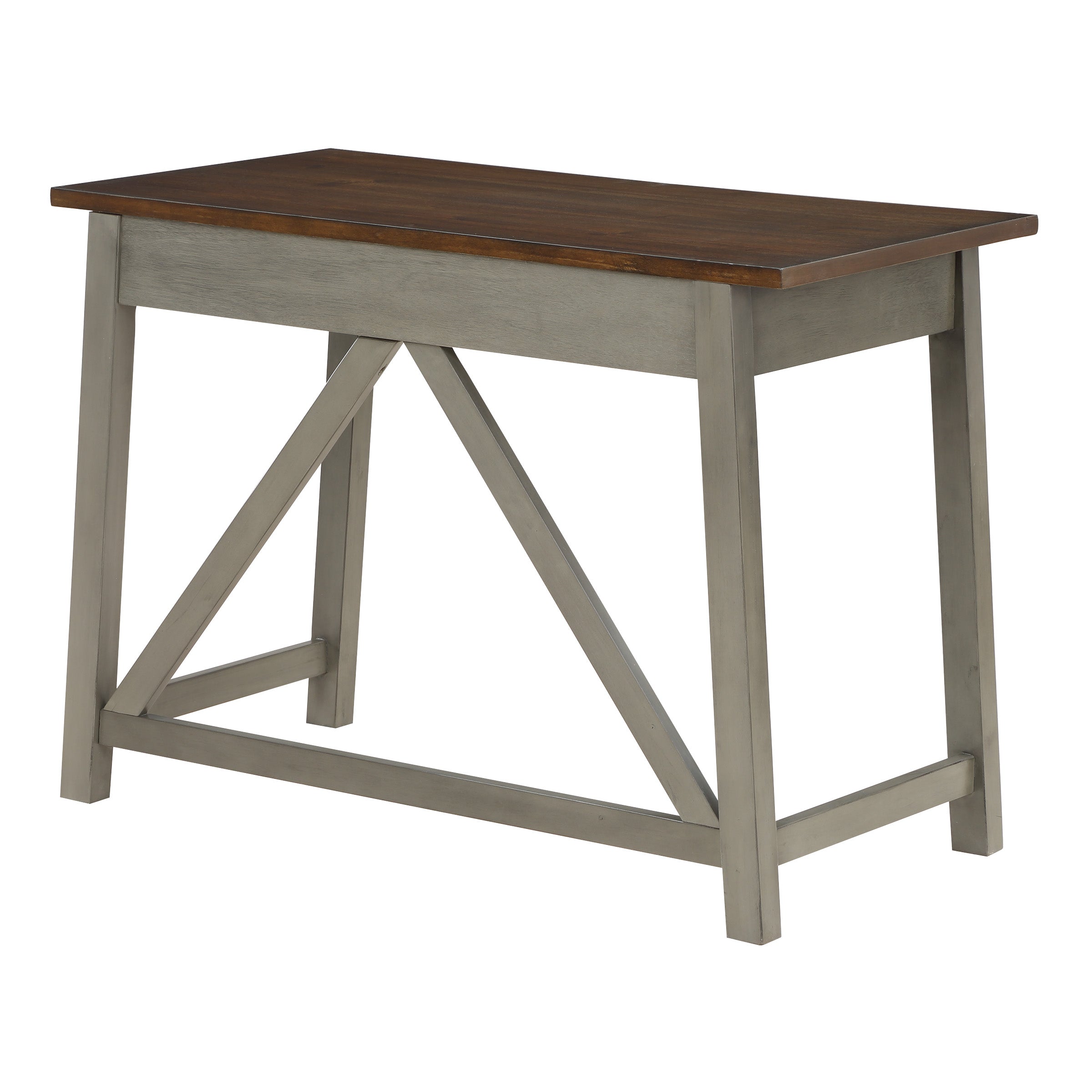 Milford Rustic Writing Desk - Slate Grey