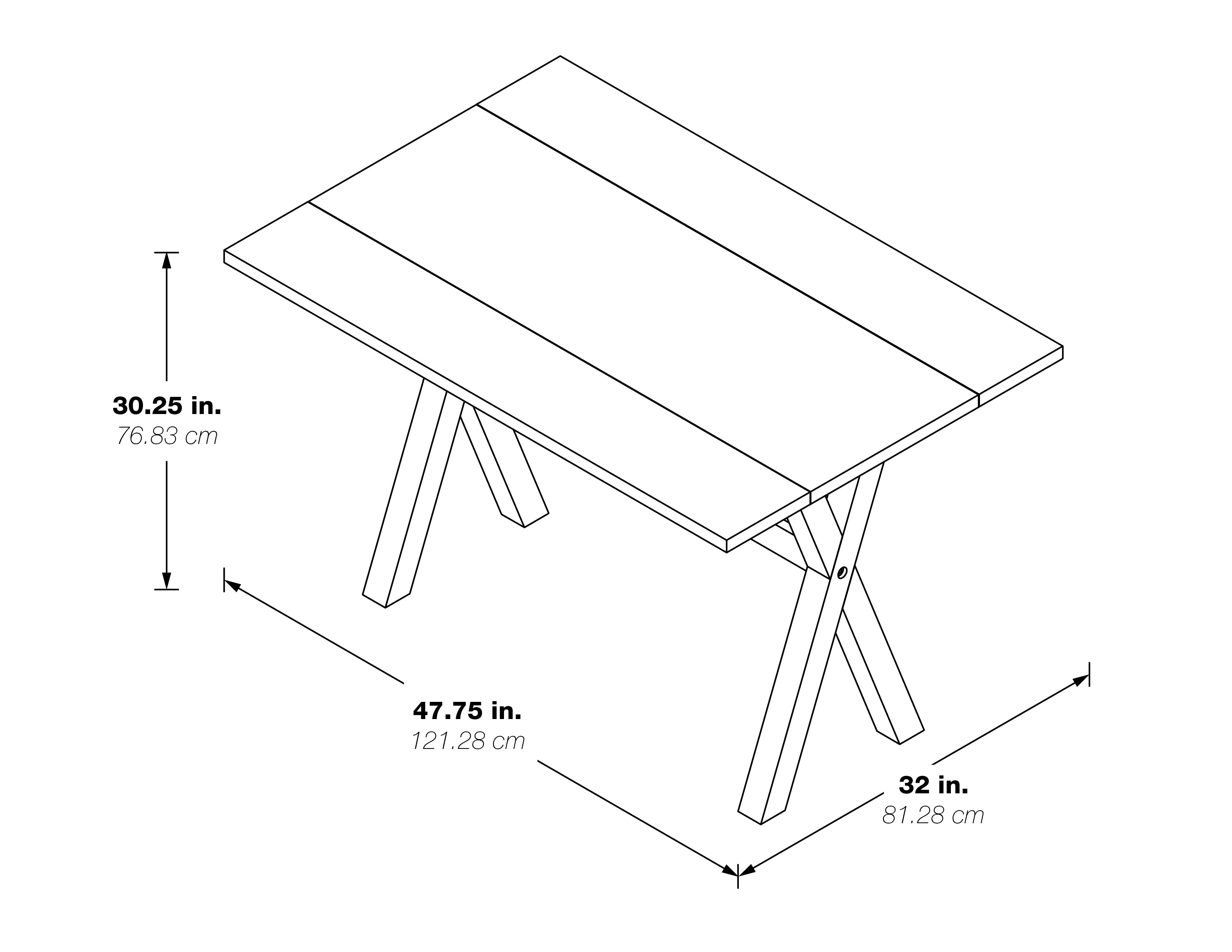 McKayla Flip Top Table - Brown
