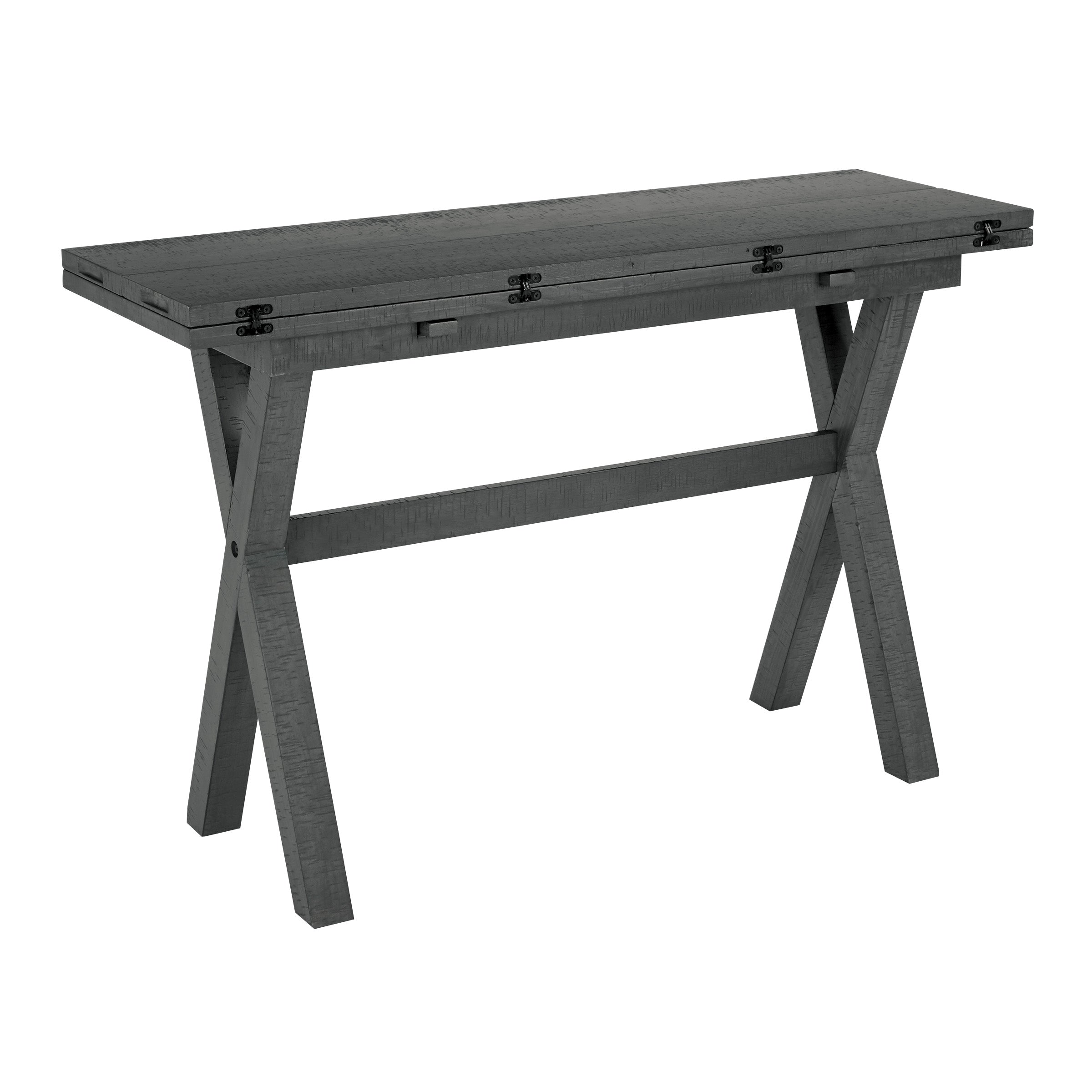 McKayla Flip Top Table - Washed Grey