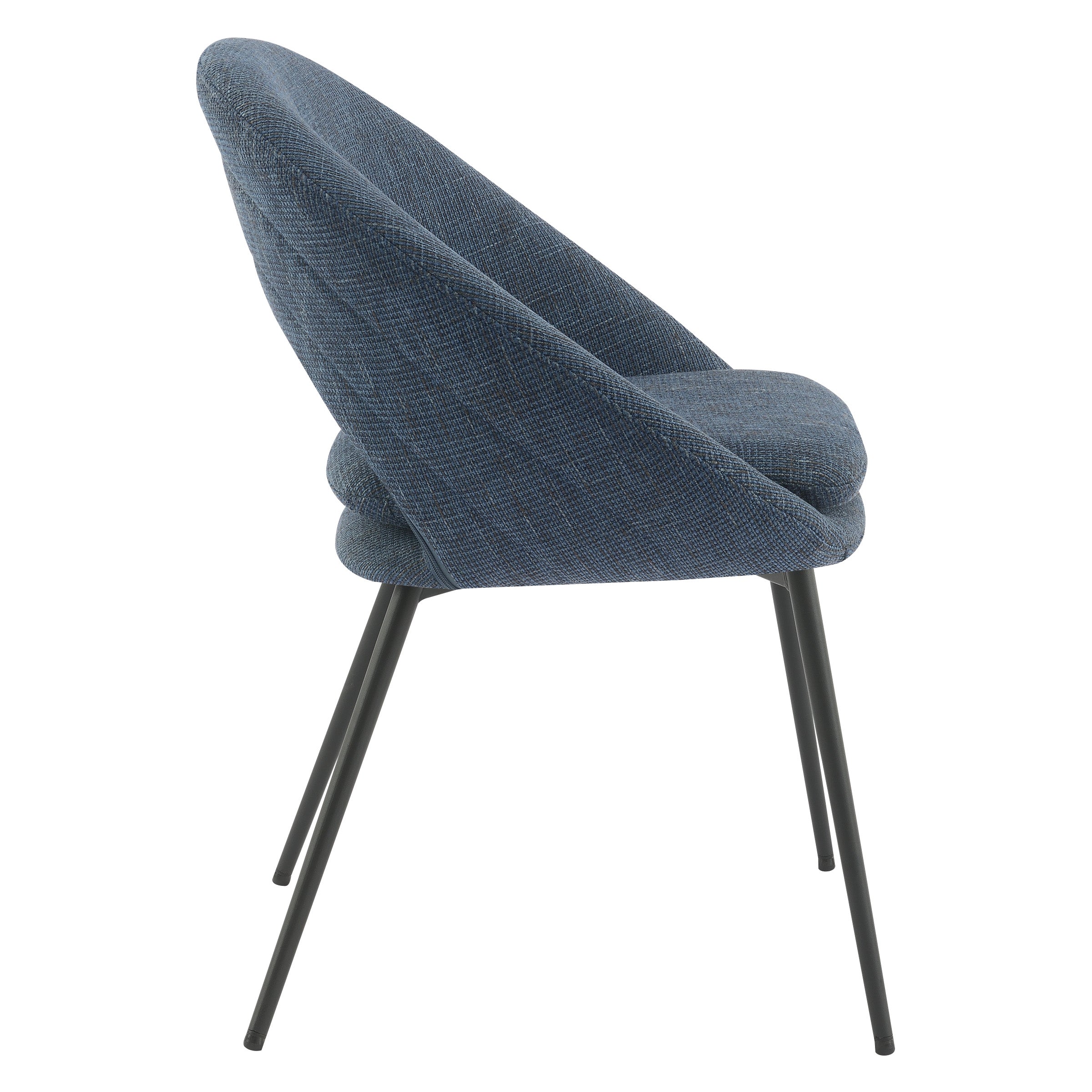 Millie Accent /Dining Chair - Navy/ Black