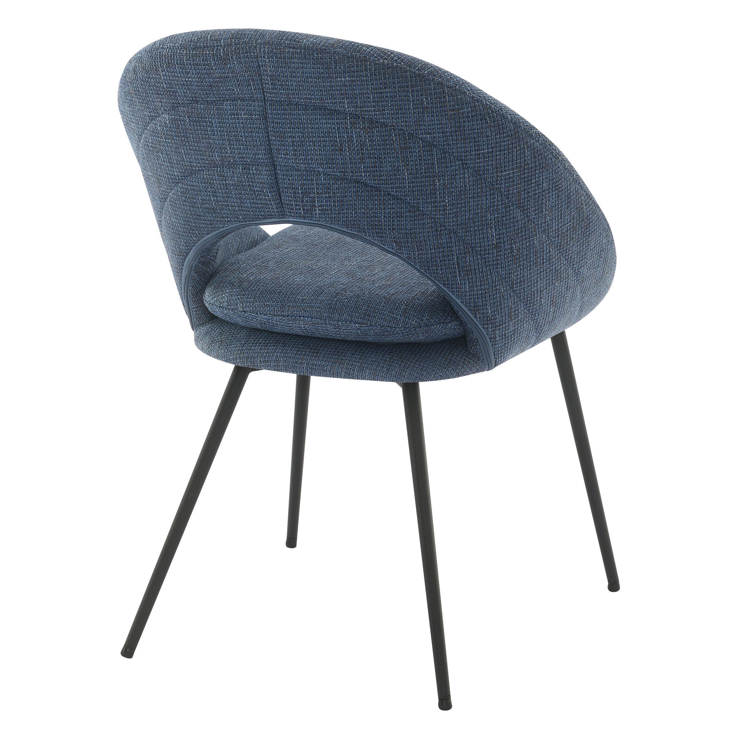 Millie Accent /Dining Chair - Navy/ Black