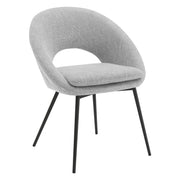 Millie Accent /Dining Chair - Grey/ Black
