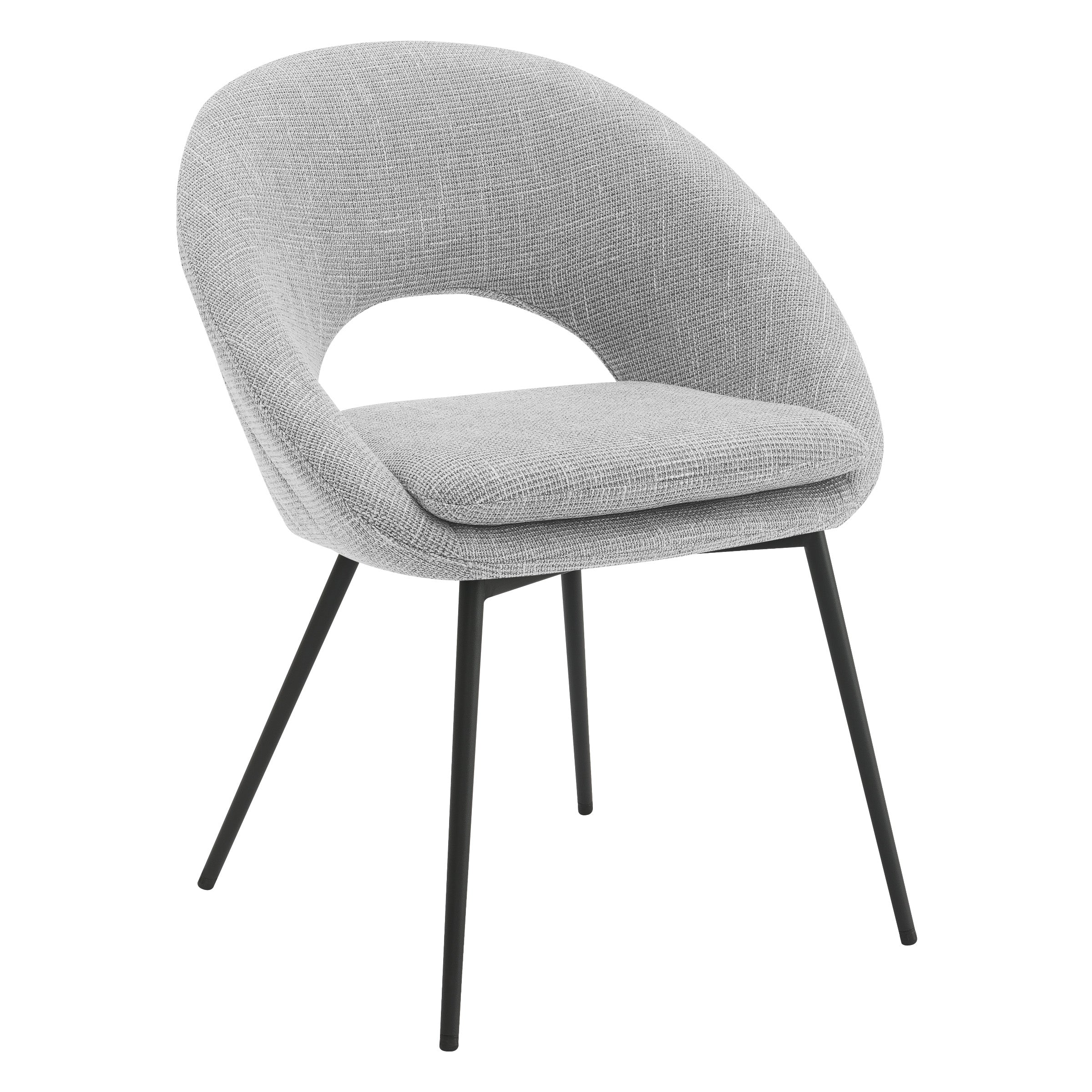 Millie Accent /Dining Chair - Grey/ Black