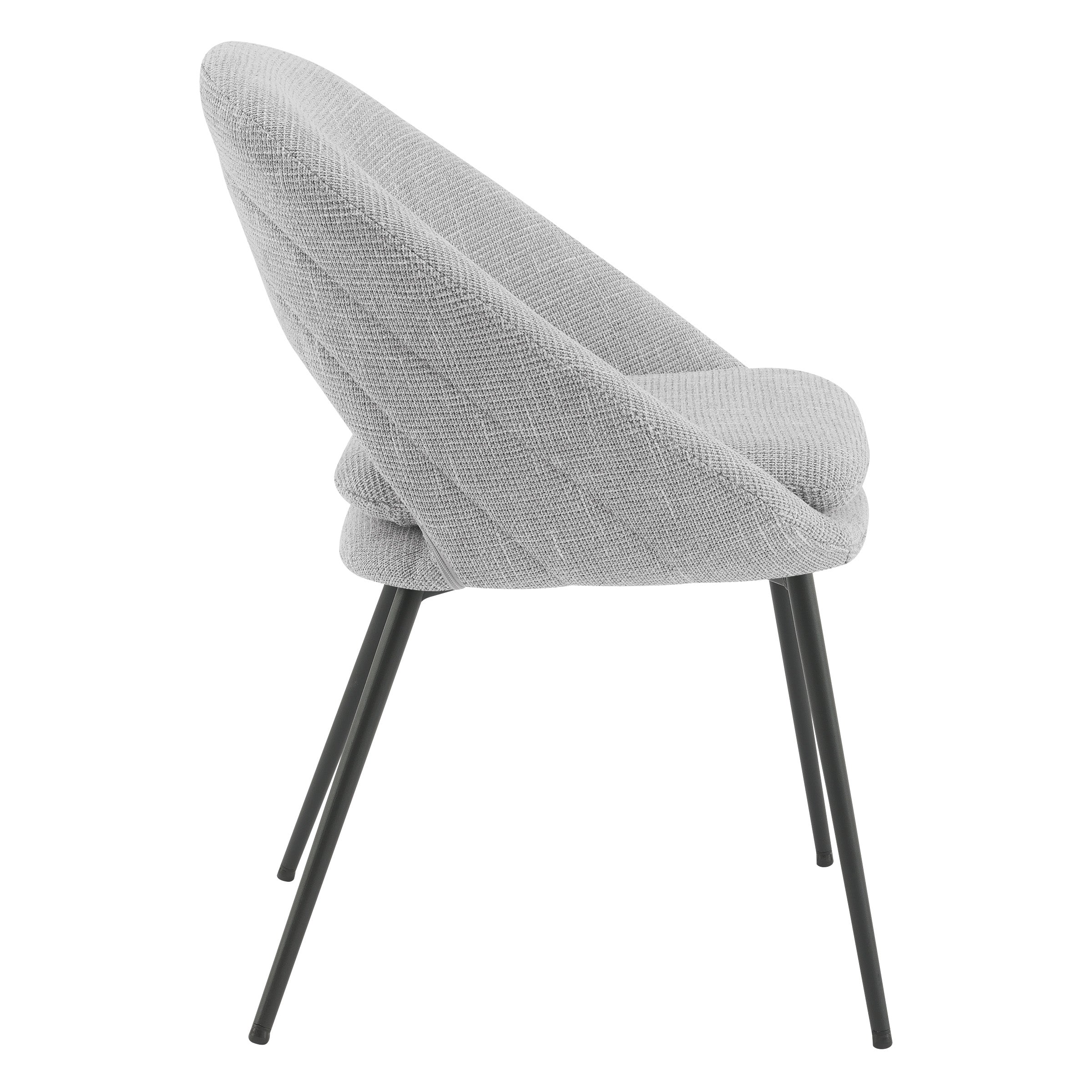 Millie Accent /Dining Chair - Grey/ Black