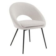 Millie Accent /Dining Chair - Cream/ Black