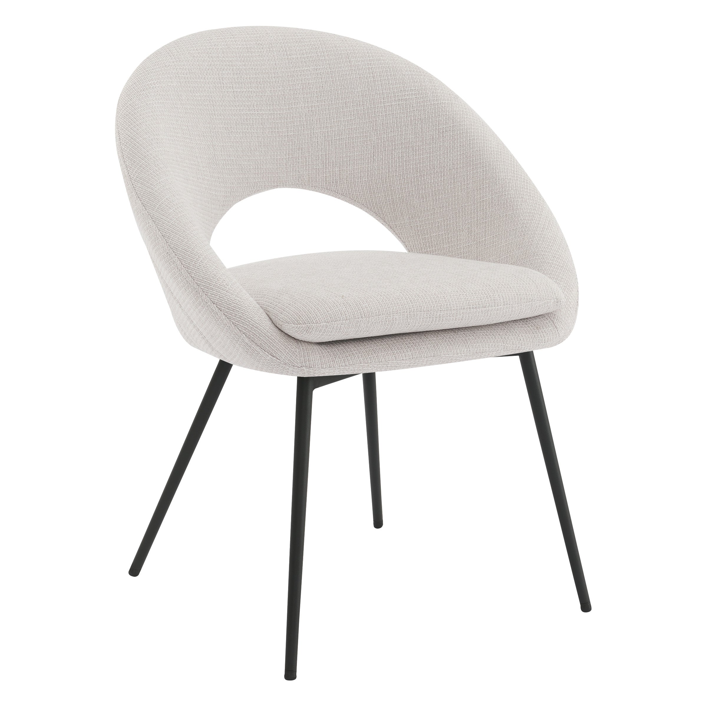 Millie Accent /Dining Chair - Cream/ Black