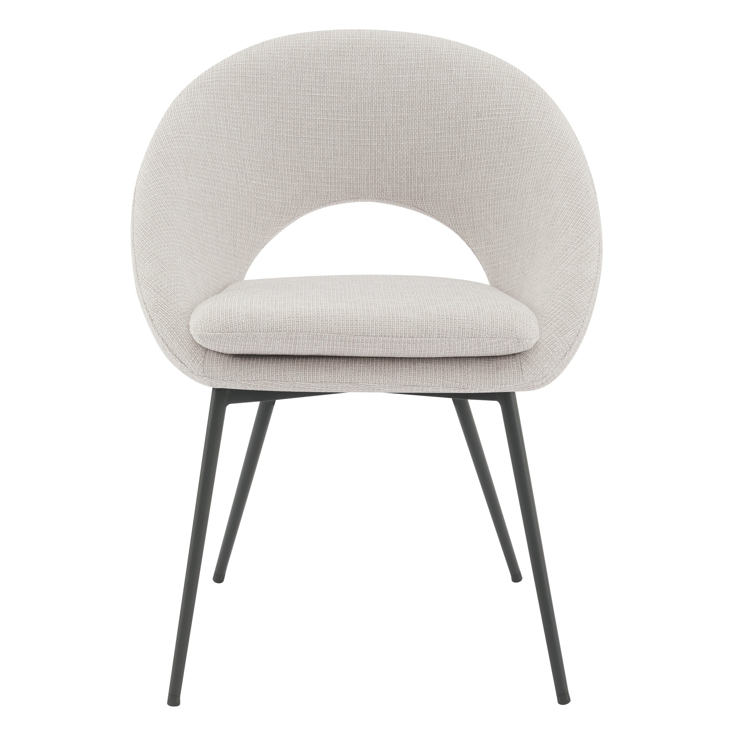 Millie Accent /Dining Chair - Cream/ Black