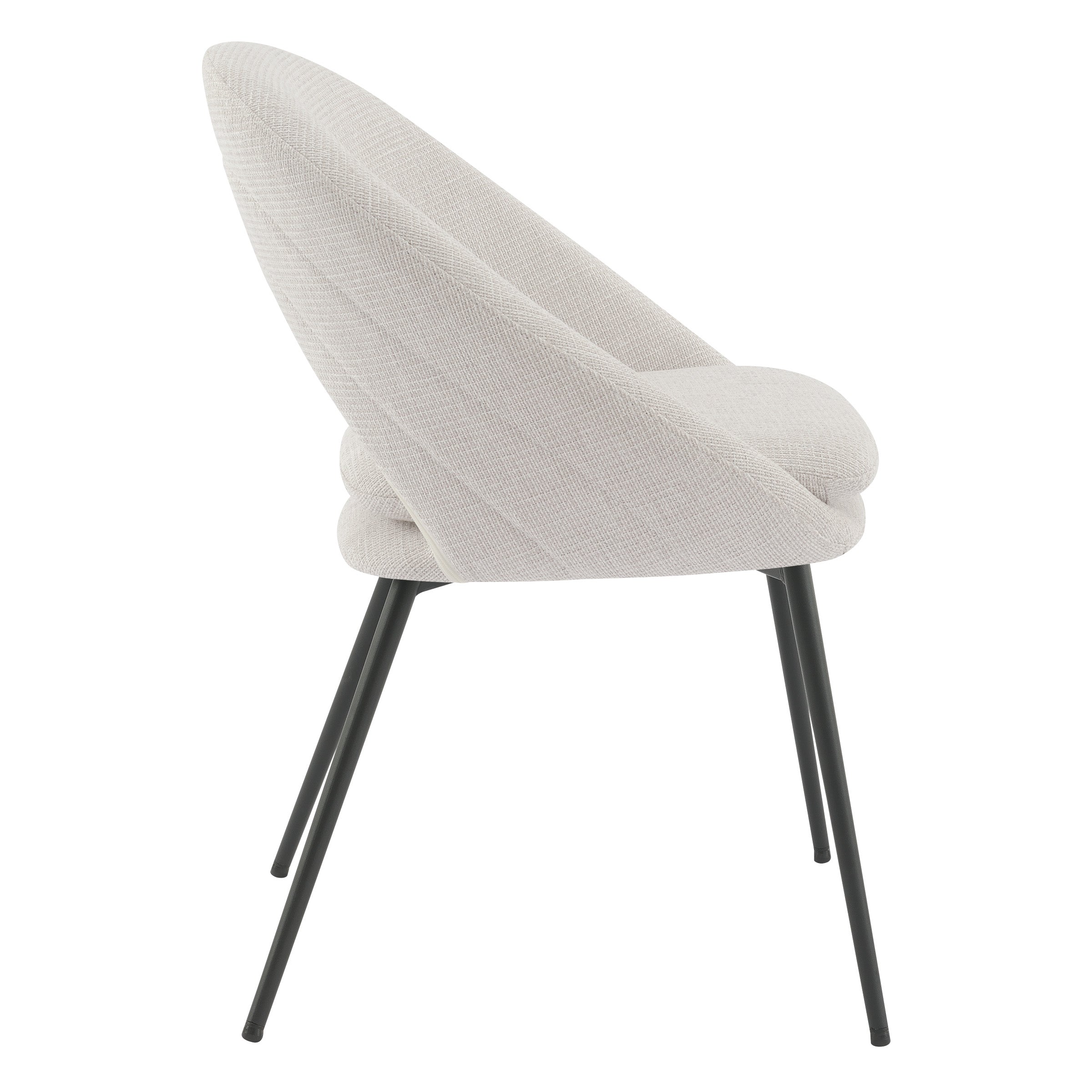 Millie Accent /Dining Chair - Cream/ Black