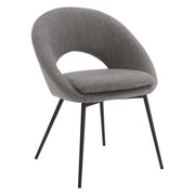 Millie Accent /Dining Chair - Charcoal/ Black