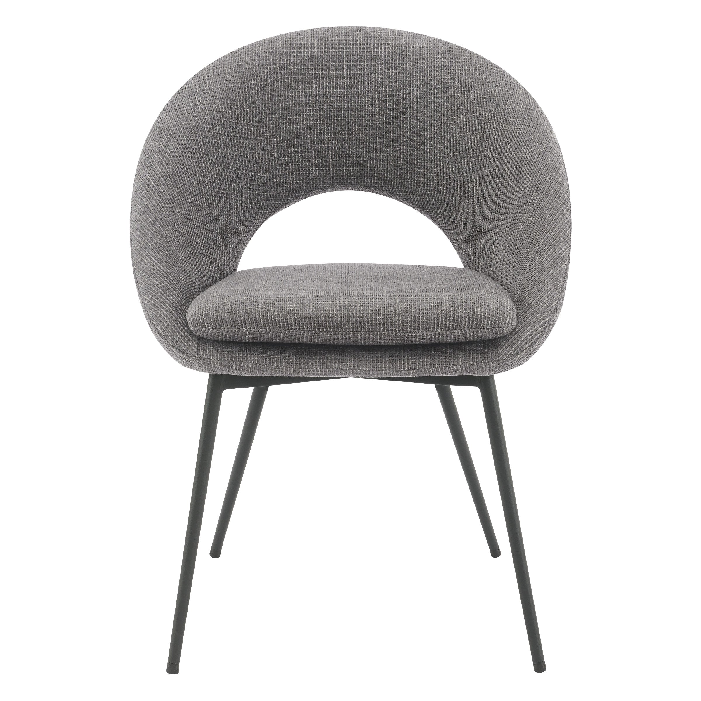 Millie Accent /Dining Chair - Charcoal/ Black