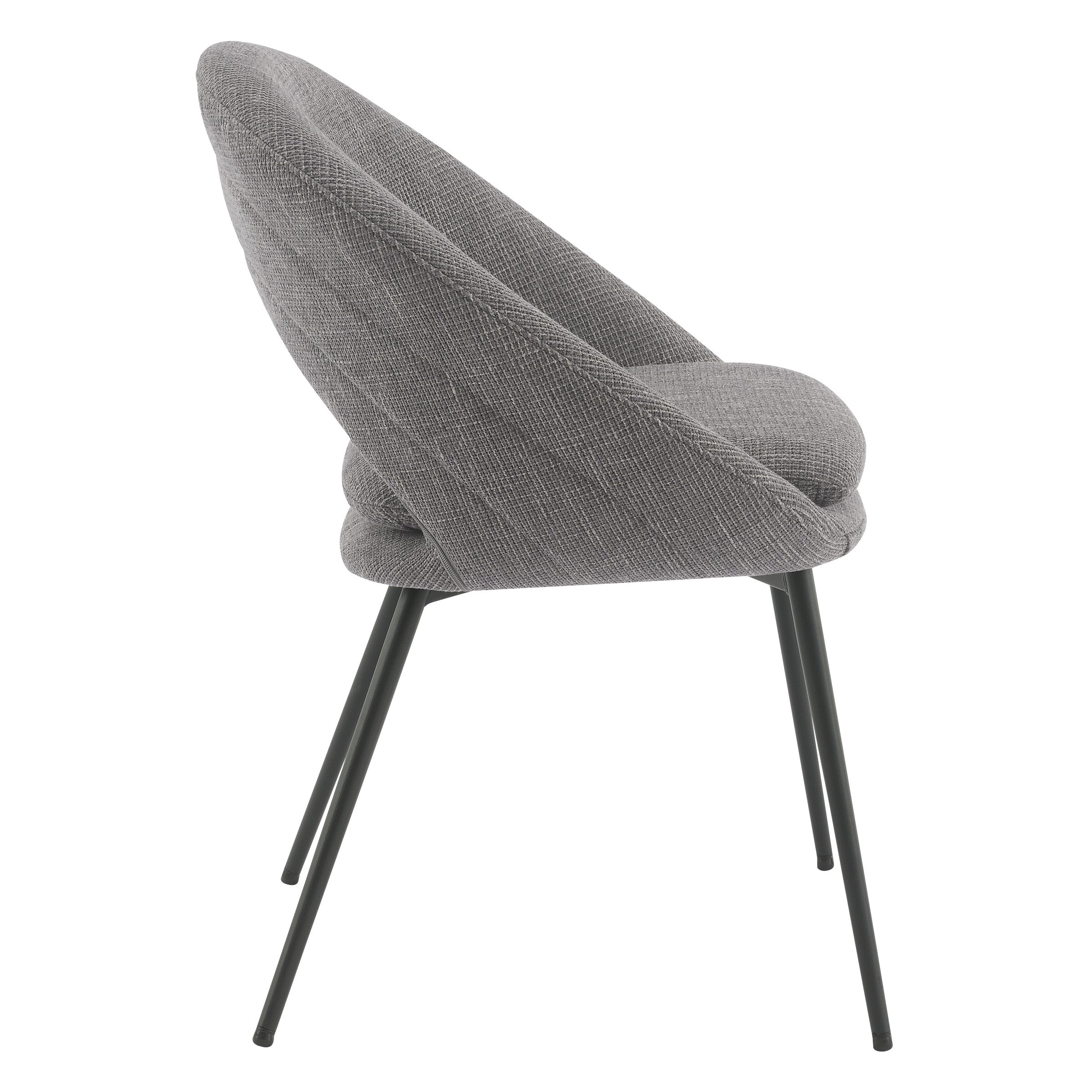 Millie Accent /Dining Chair - Charcoal/ Black
