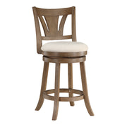 Miller Counter Stool - Linen/Medium Oak