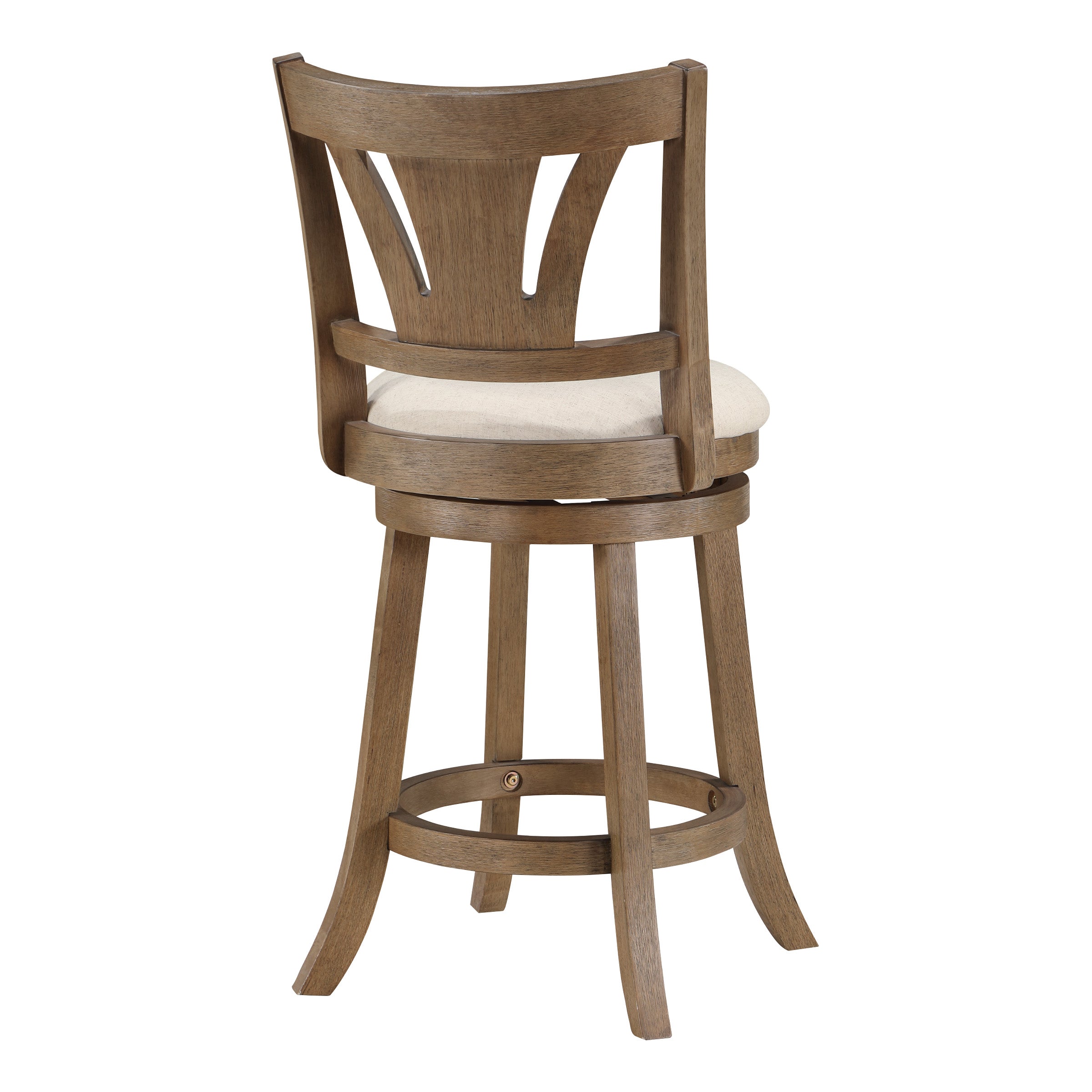 Miller Counter Stool - Linen/Medium Oak
