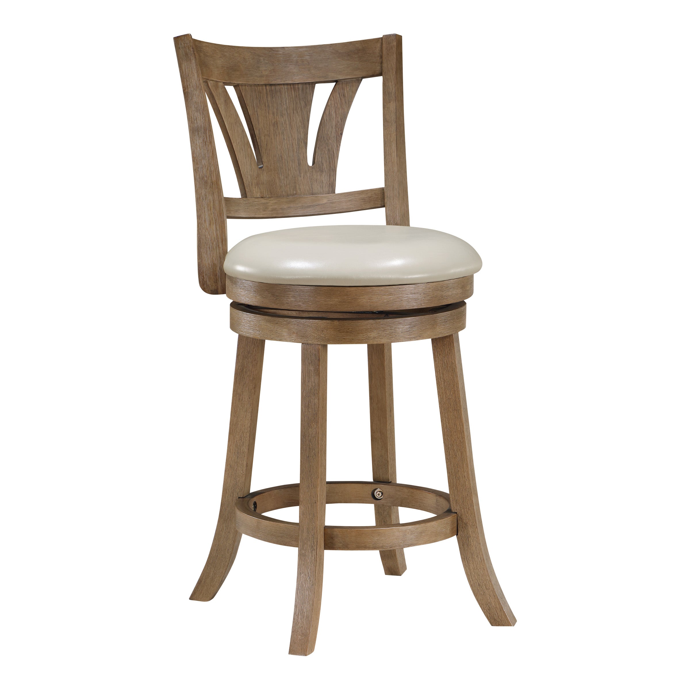 Miller Counter Stool - Cream/Medium Oak