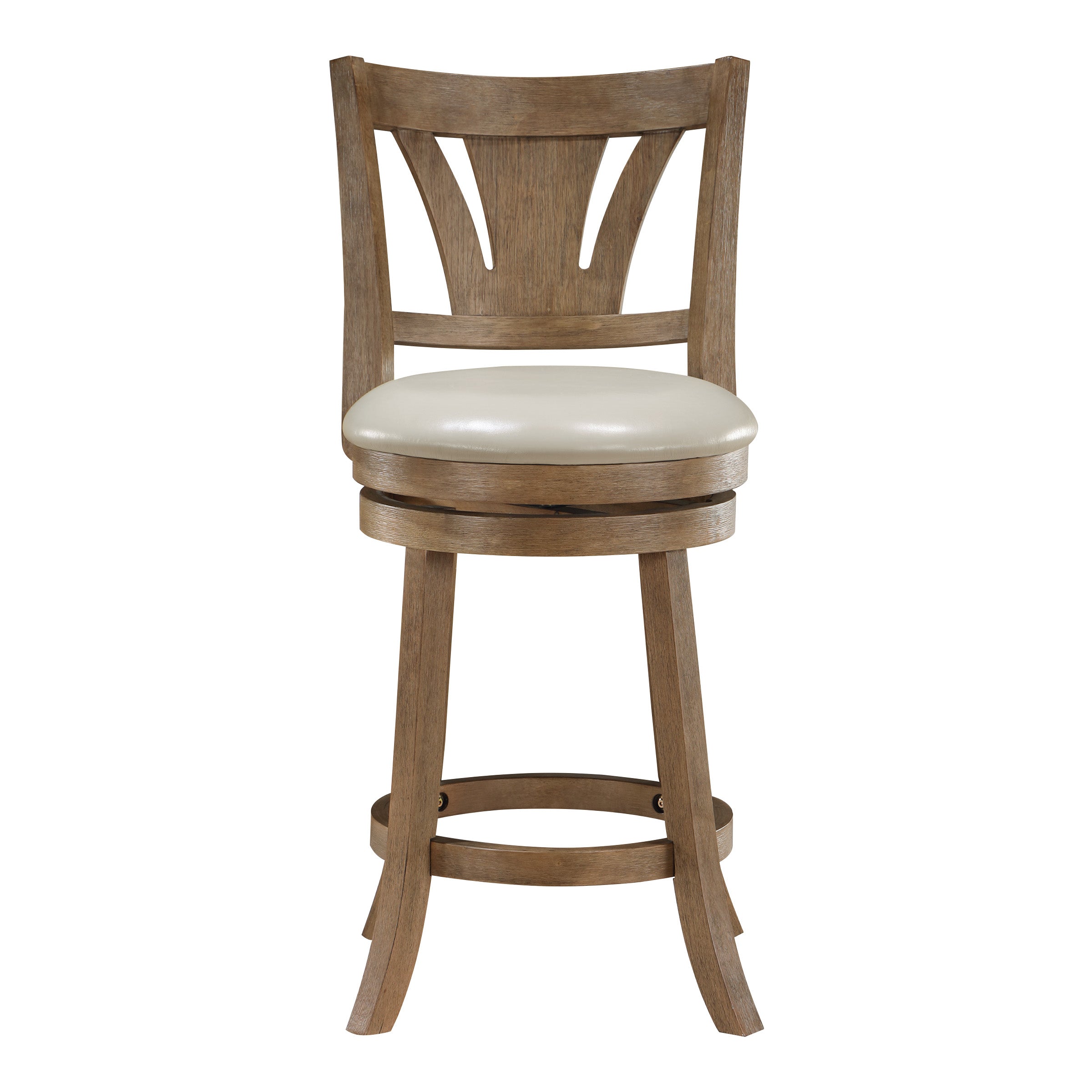 Miller Counter Stool - Cream/Medium Oak