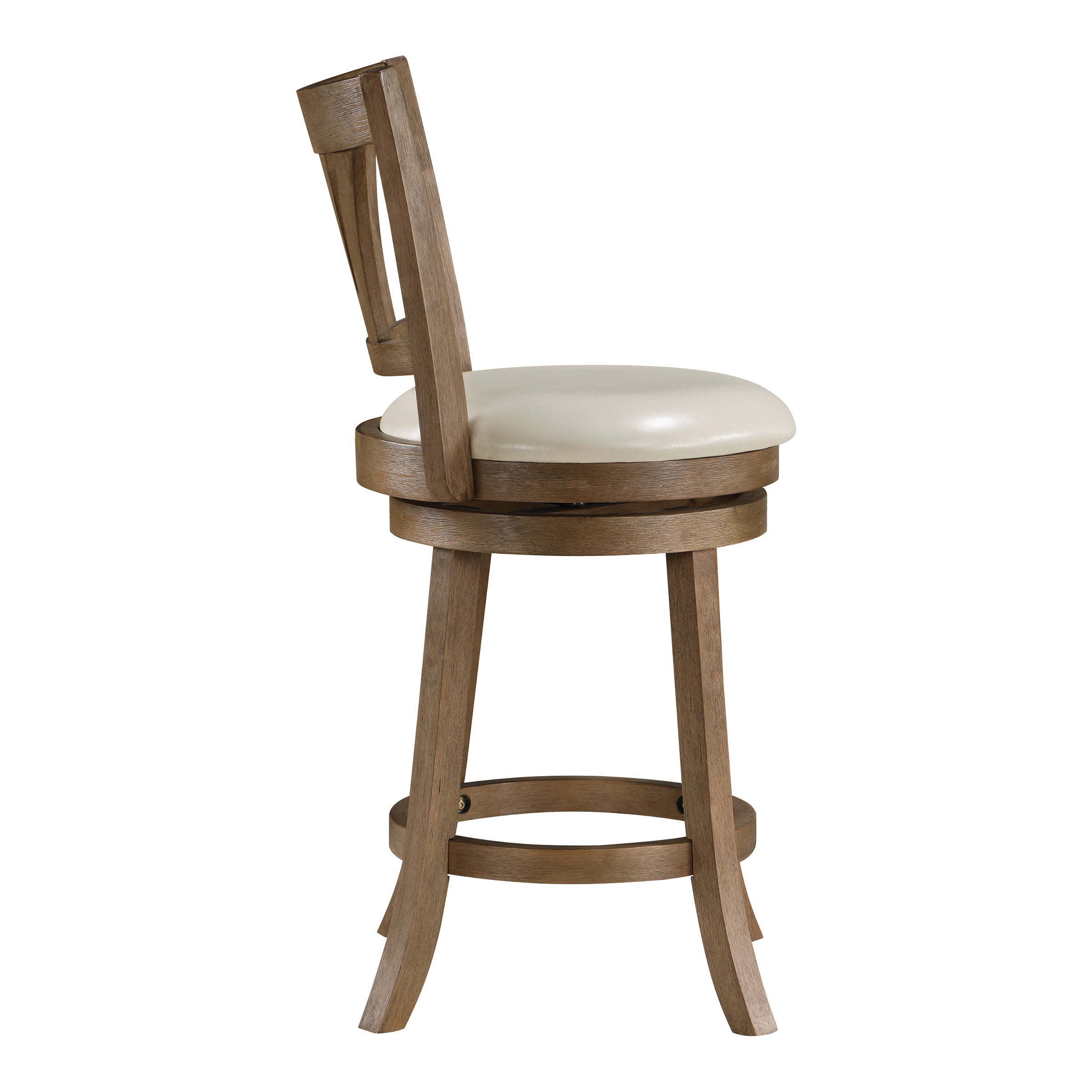 Miller Counter Stool - Cream/Medium Oak