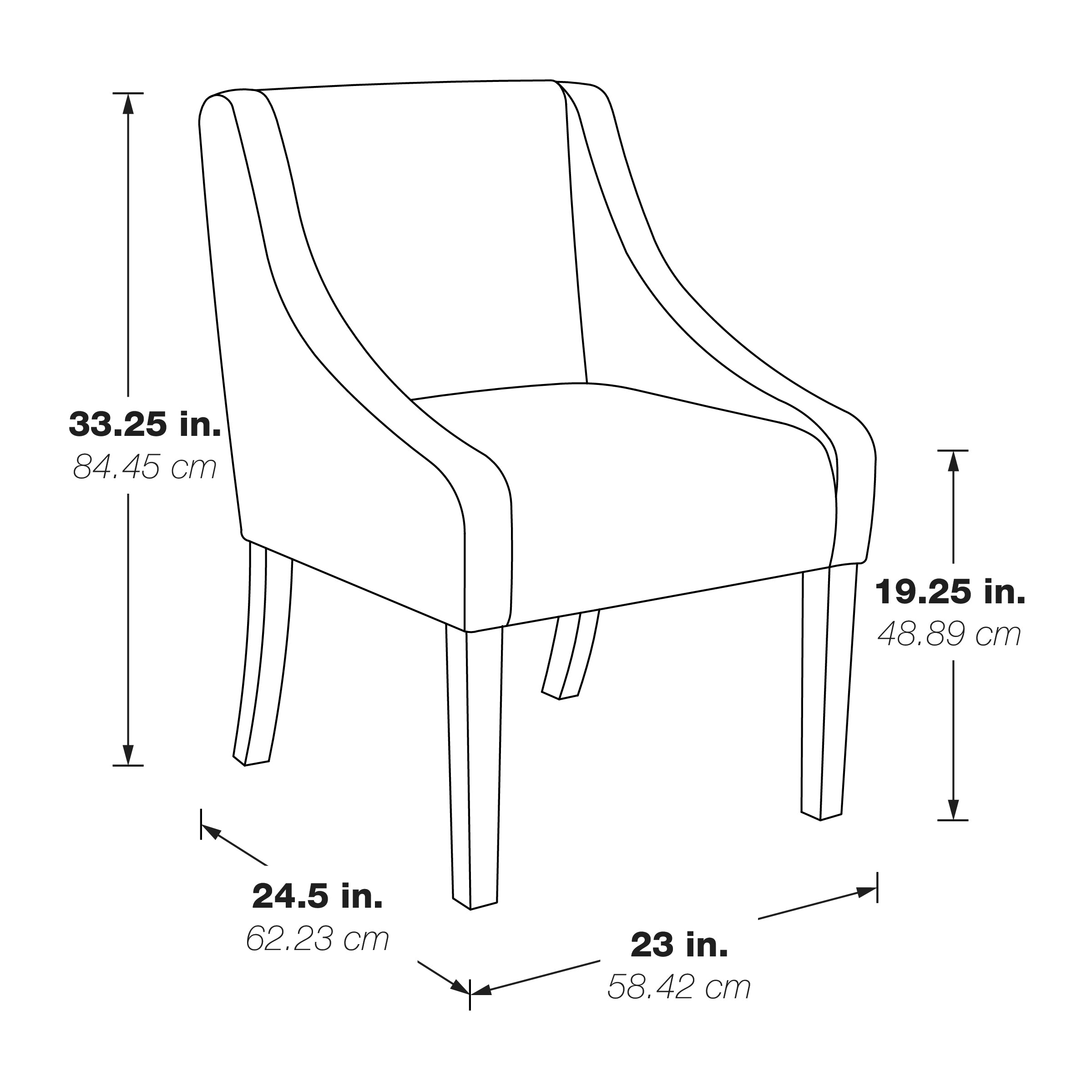 Monarch Dining Chair - Cream Faux