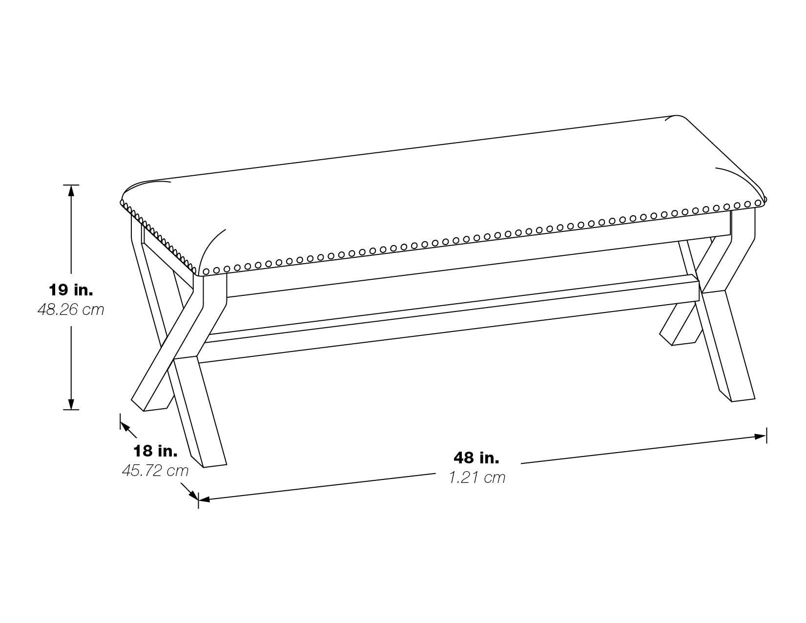 Monte Carlo Bench - Grey, Antique Grey base