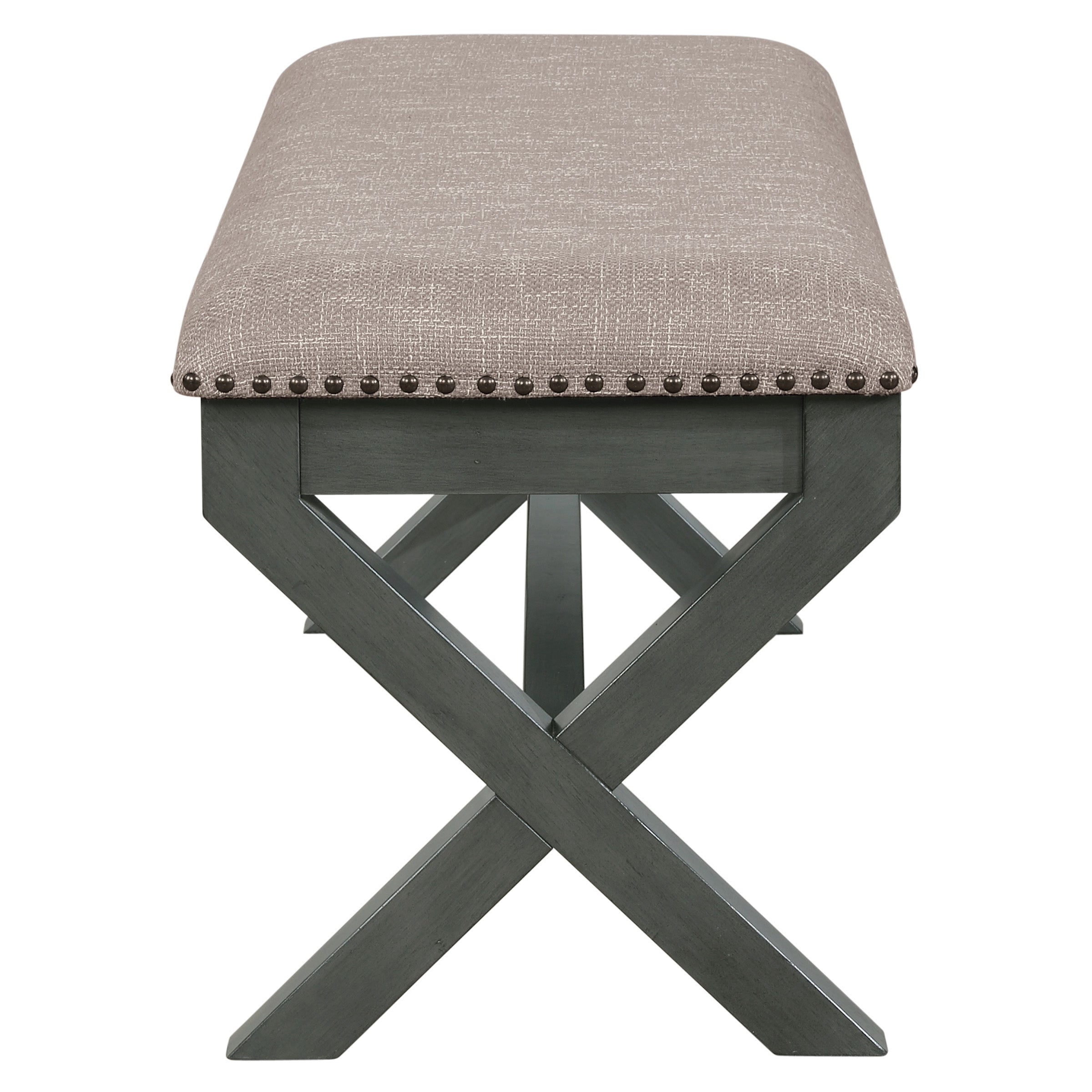 Monte Carlo Bench - Grey, Antique Grey base