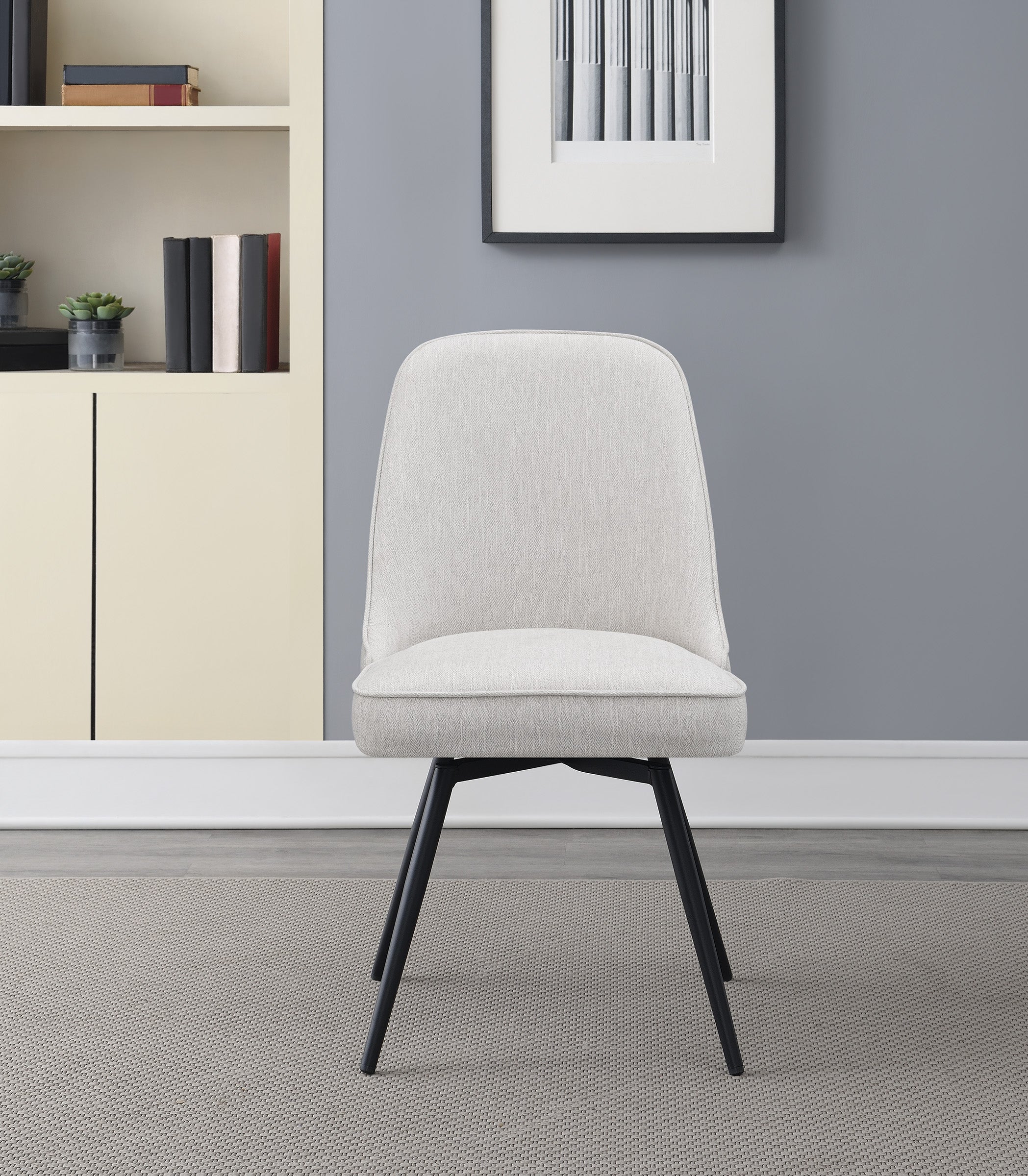 Martel Swivel Chair - Cream