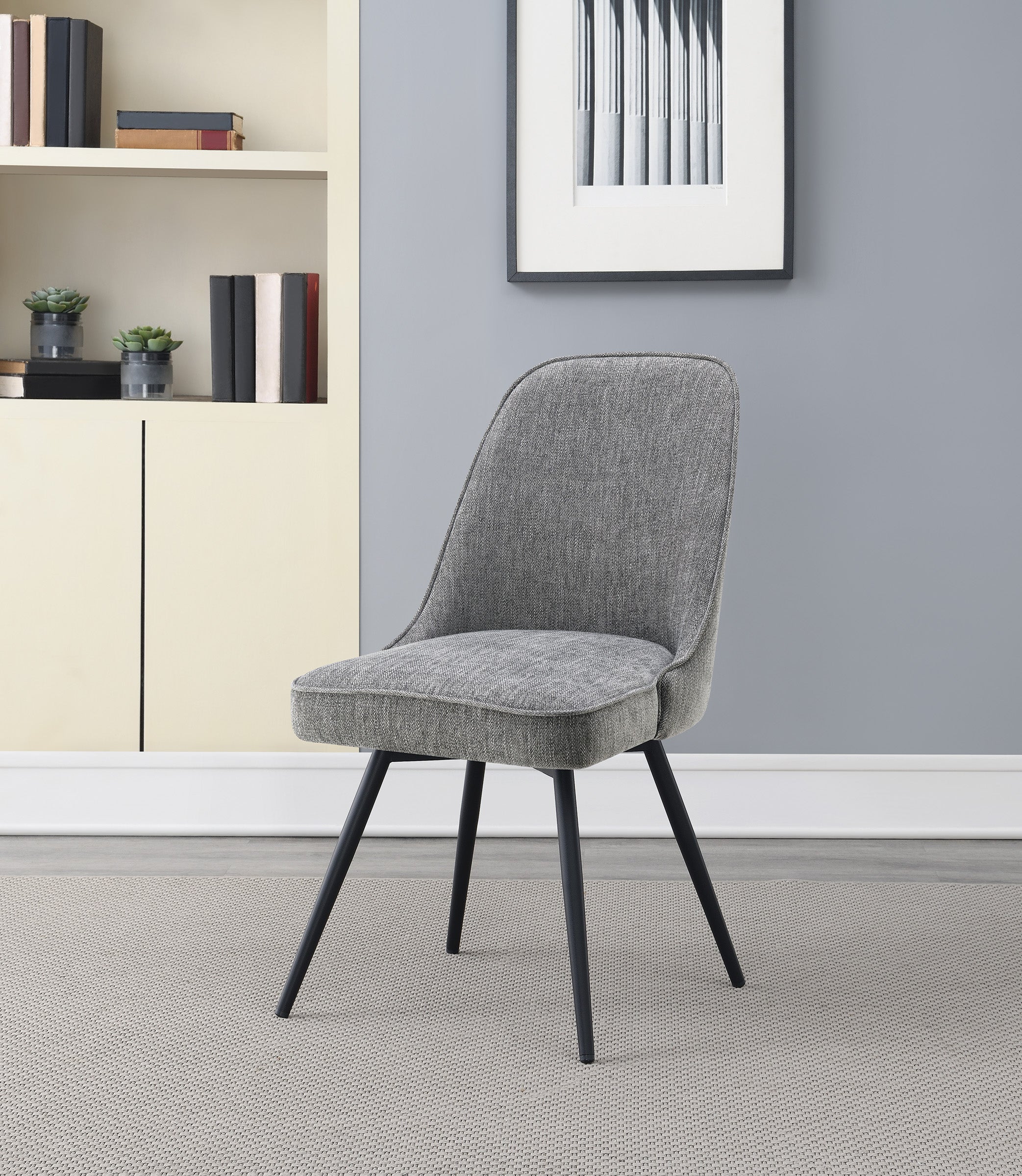 Martel Swivel Chair - Charcoal