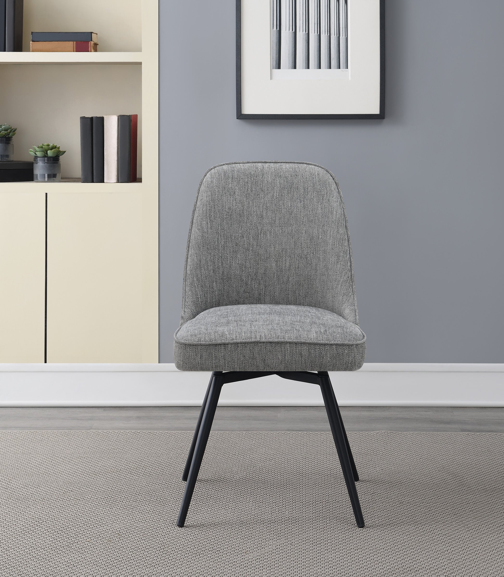 Martel Swivel Chair - Charcoal