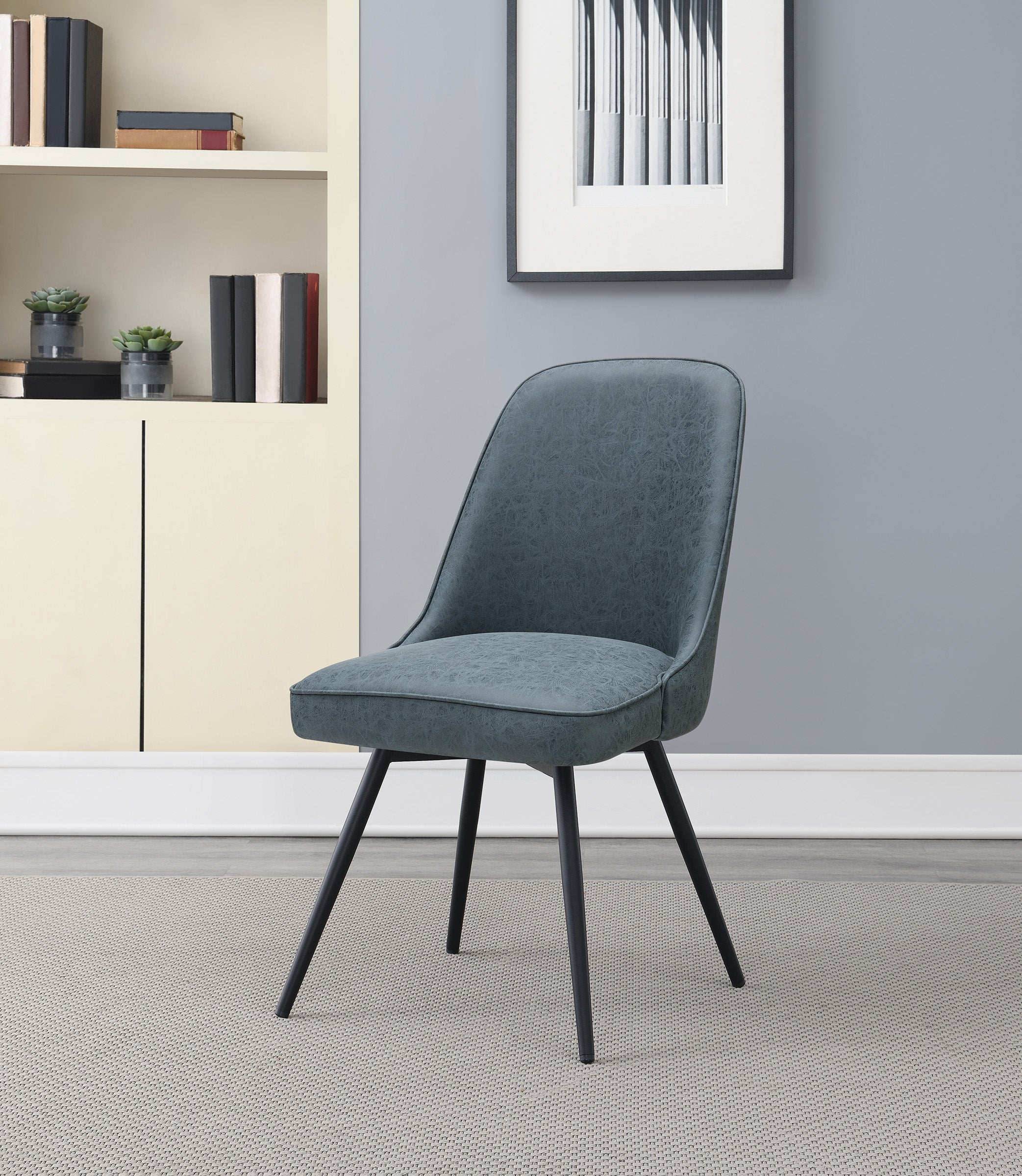 Martel Swivel Chair - Navy