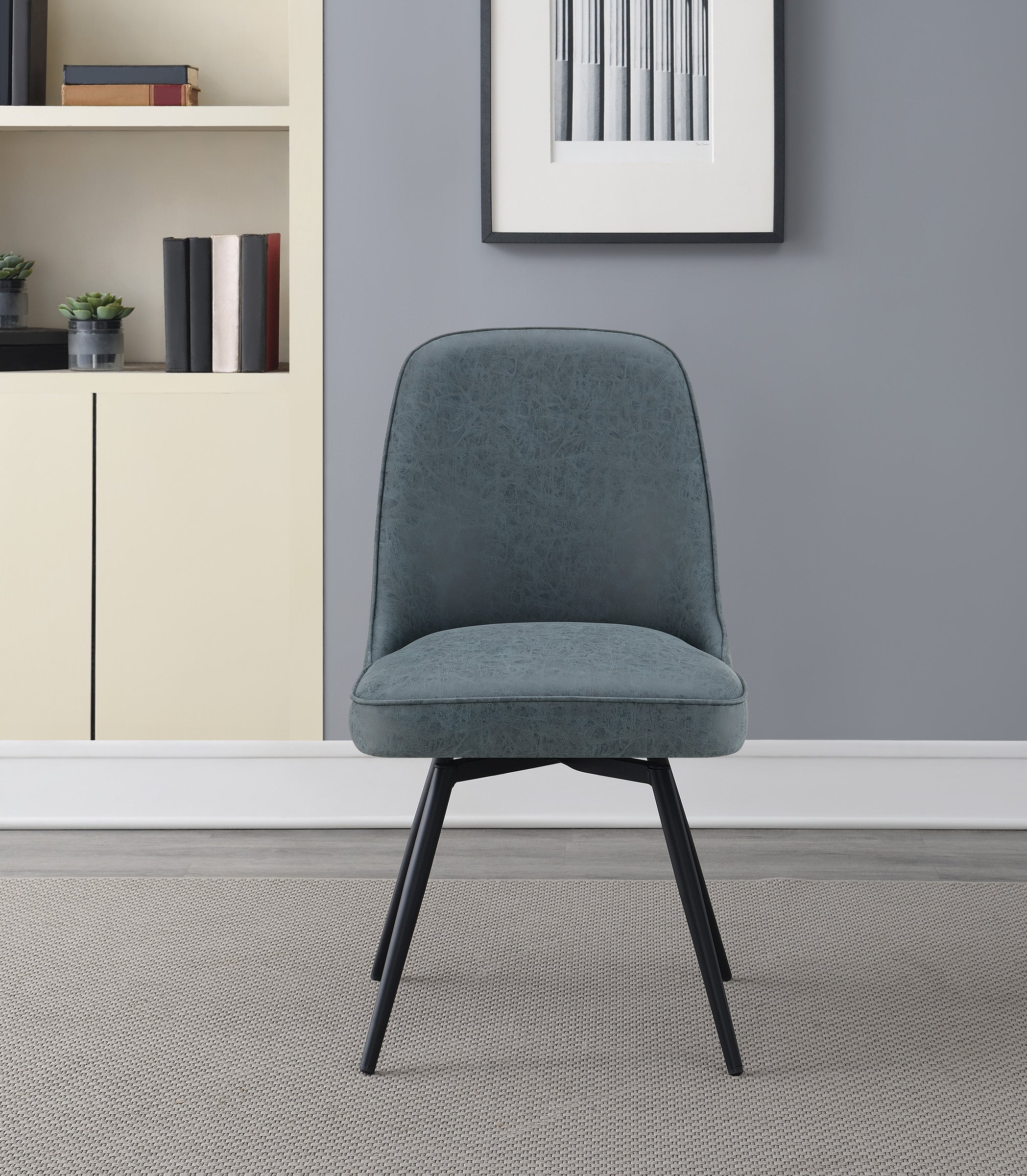 Martel Swivel Chair - Navy