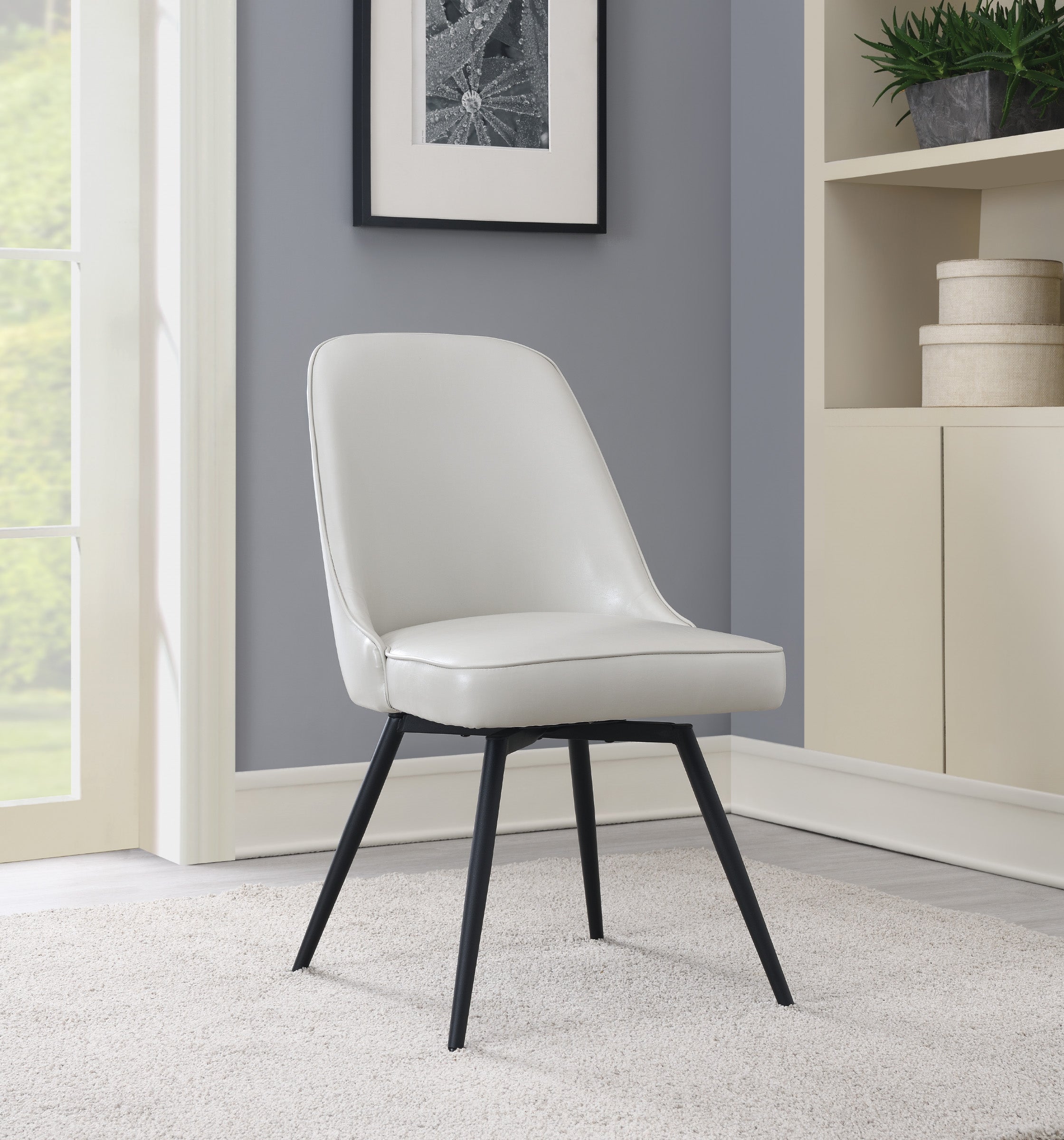 Martel Swivel Chair - Cream