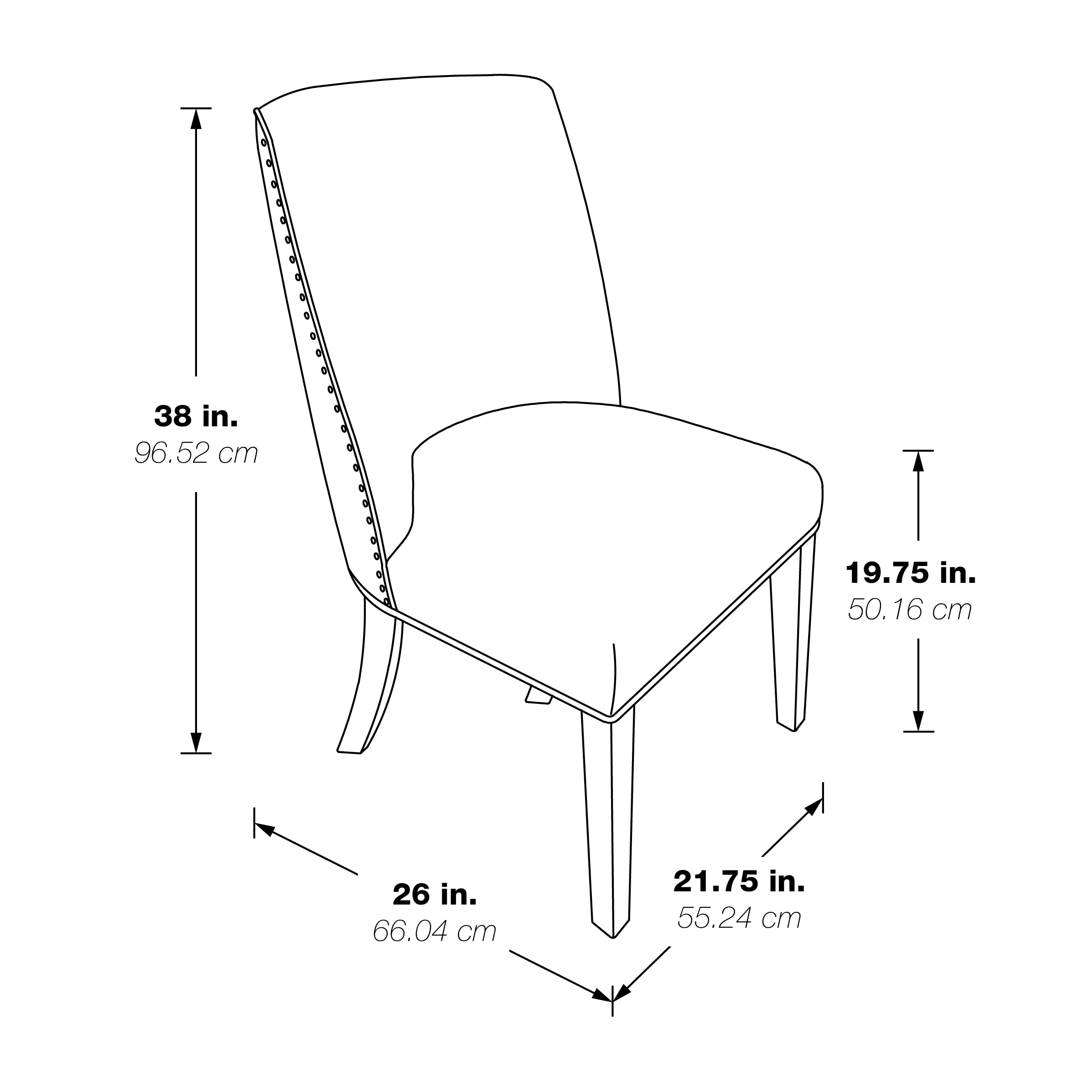 Marly Dining Chair 2 Pack in Linen Fabric with Medium Oak Legs