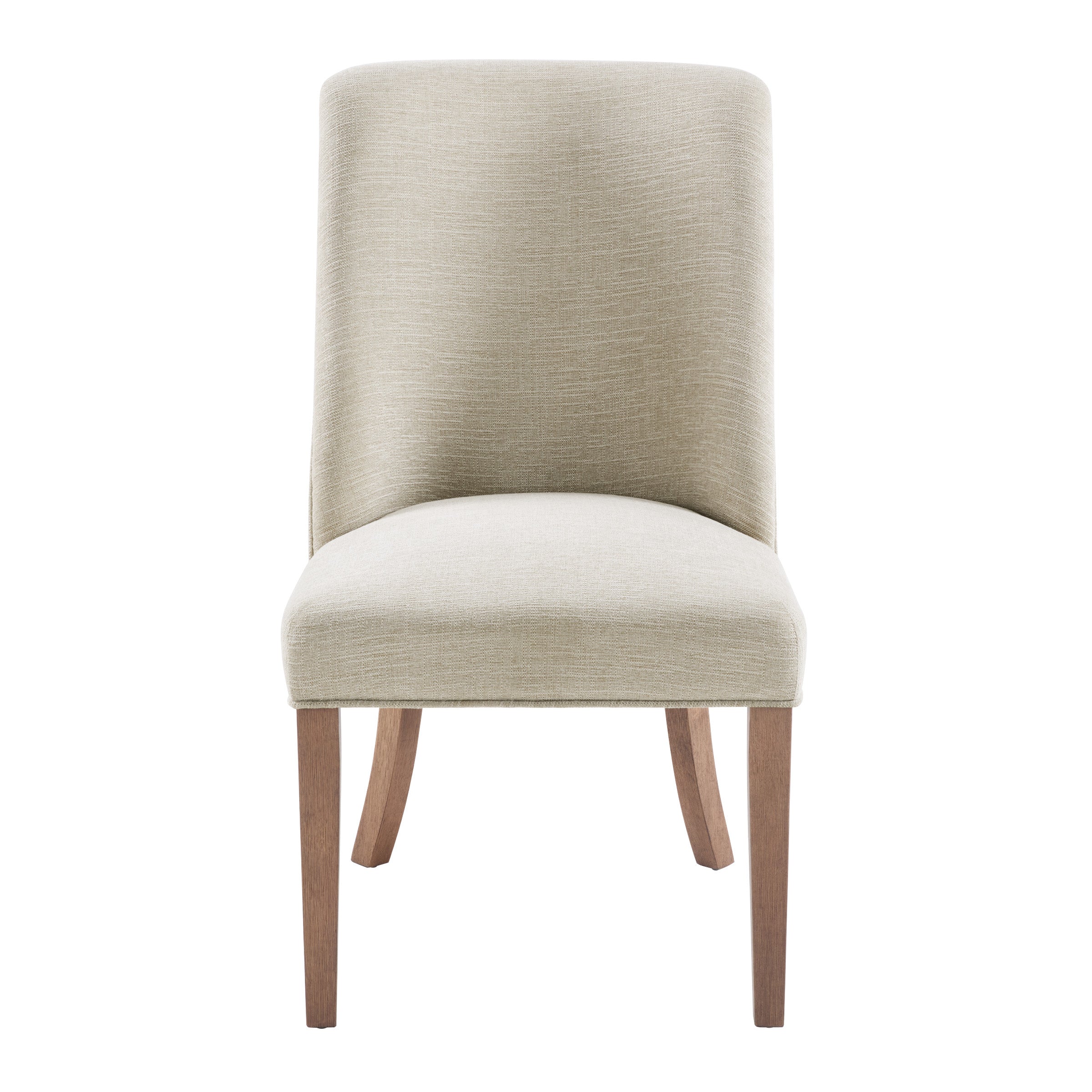 Marly Dining Chair 2 Pack in Linen Fabric with Medium Oak Legs