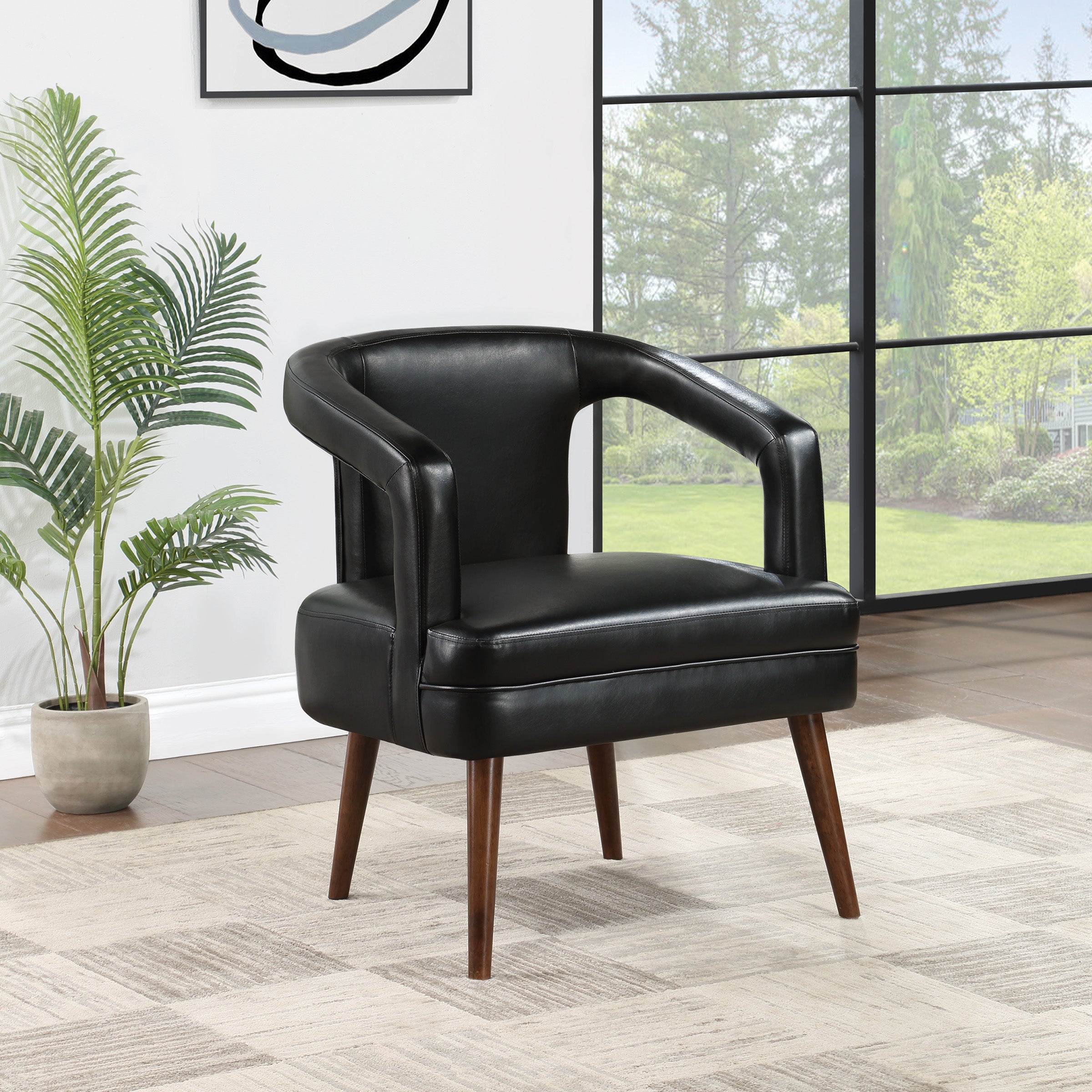 Mason Accent Reception Chair - Black