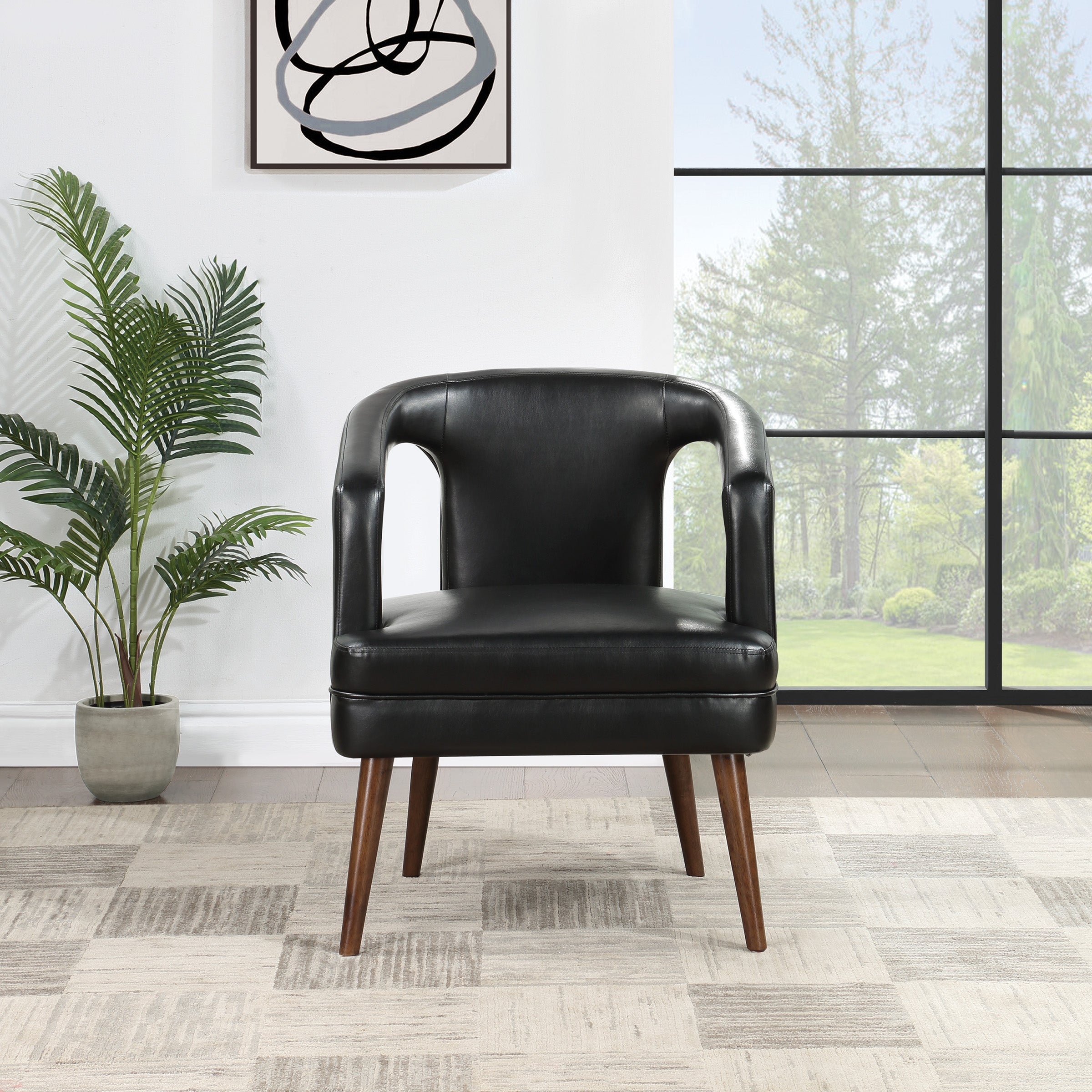 Mason Accent Reception Chair - Black